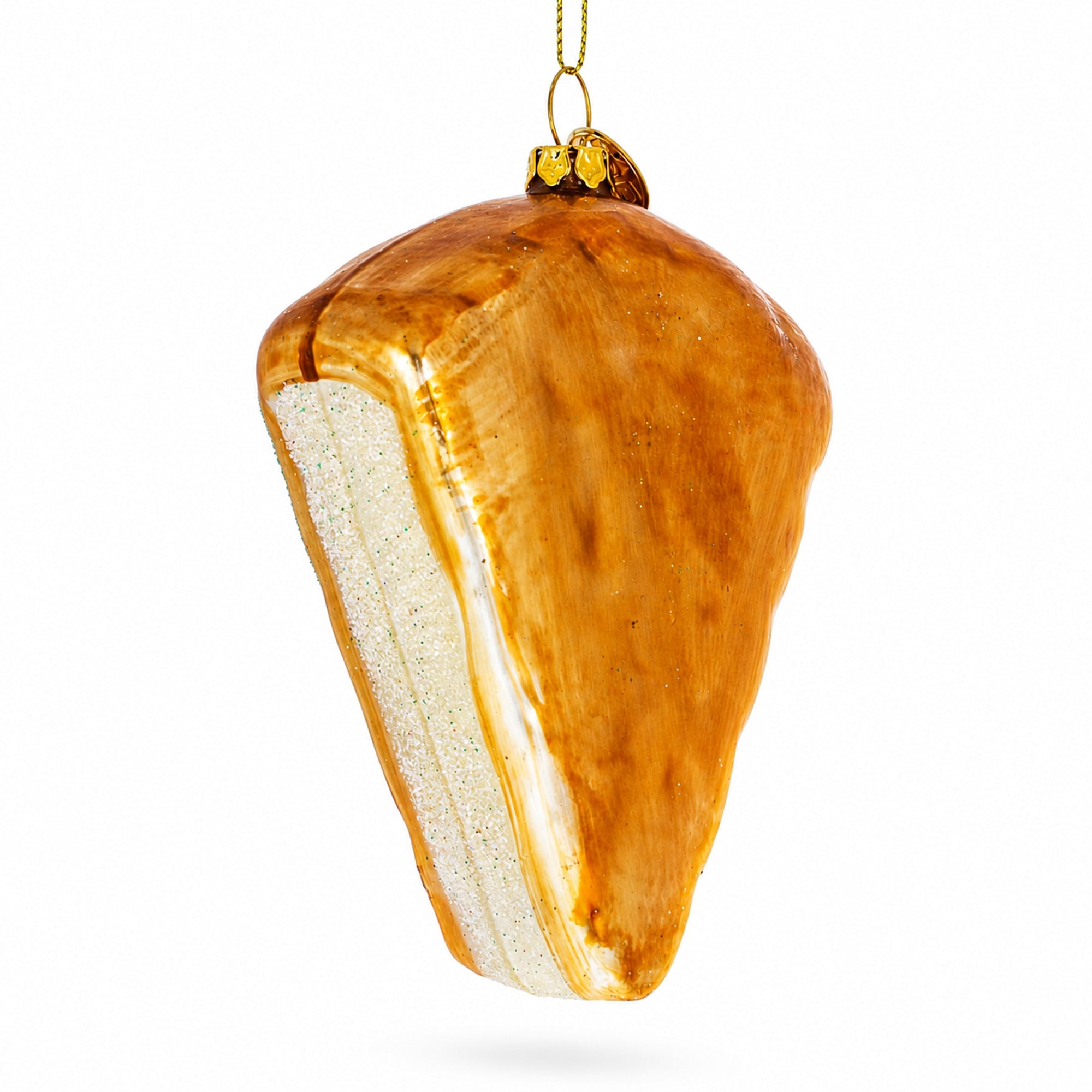 Italian Cheese Glass Christmas Ornament
