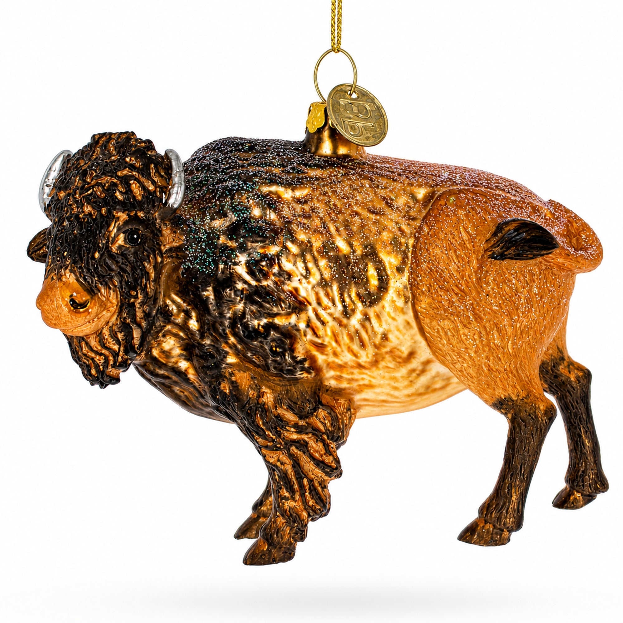 Buffalo Glass Christmas Ornament