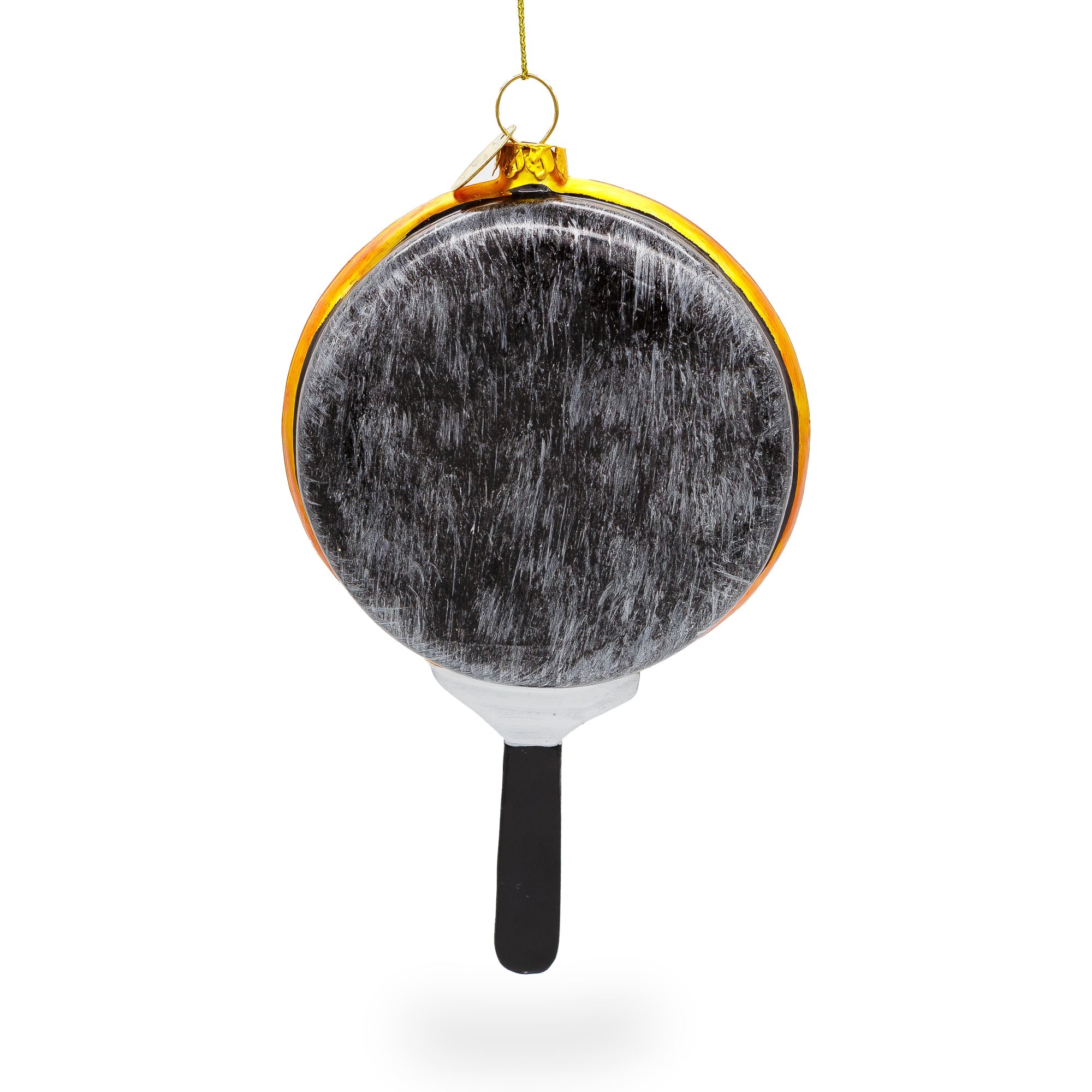 Pepperoni Pizza Glass Christmas Ornament