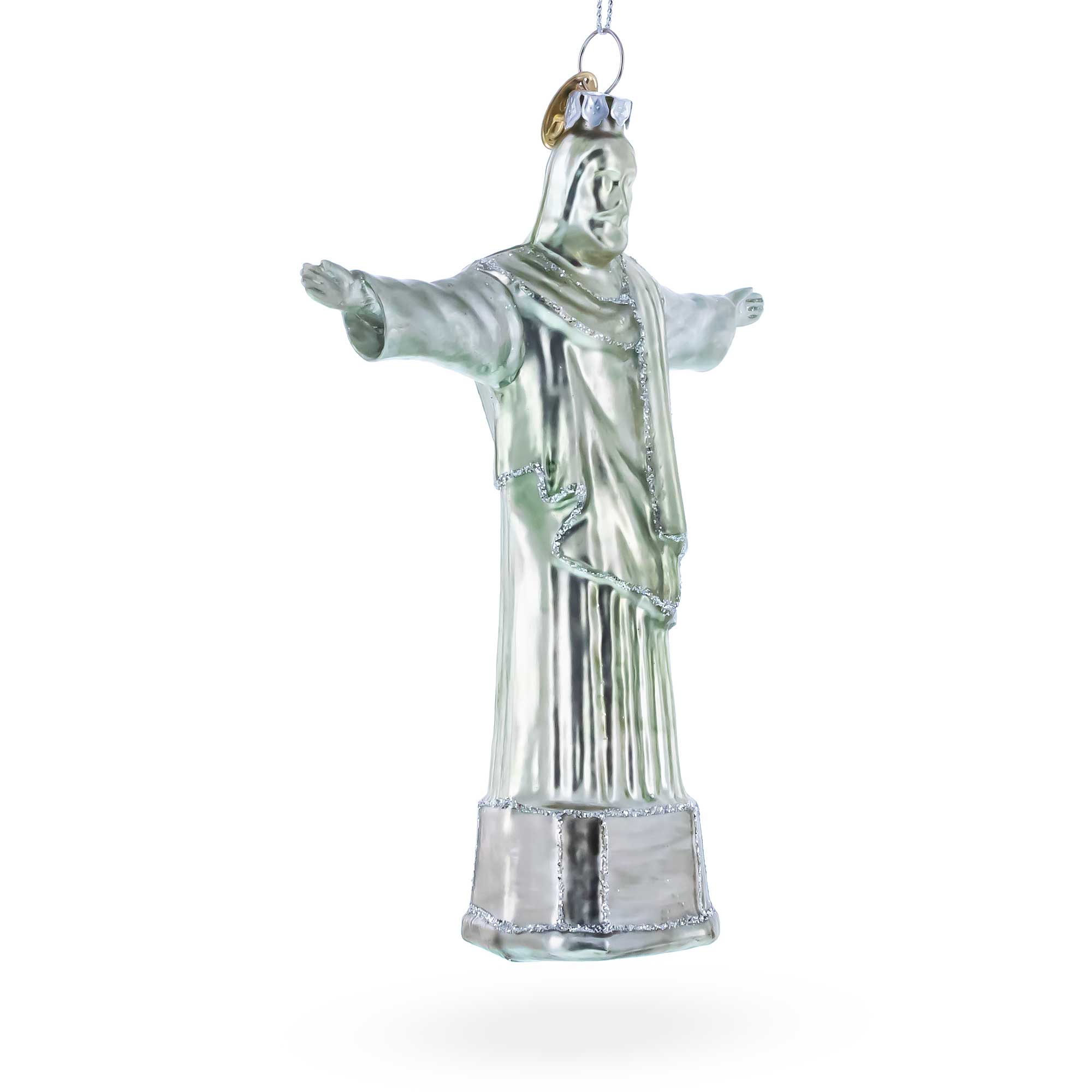 Christ the Redeemer, Rio De Janeiro, Brazil Glass Christmas Ornament