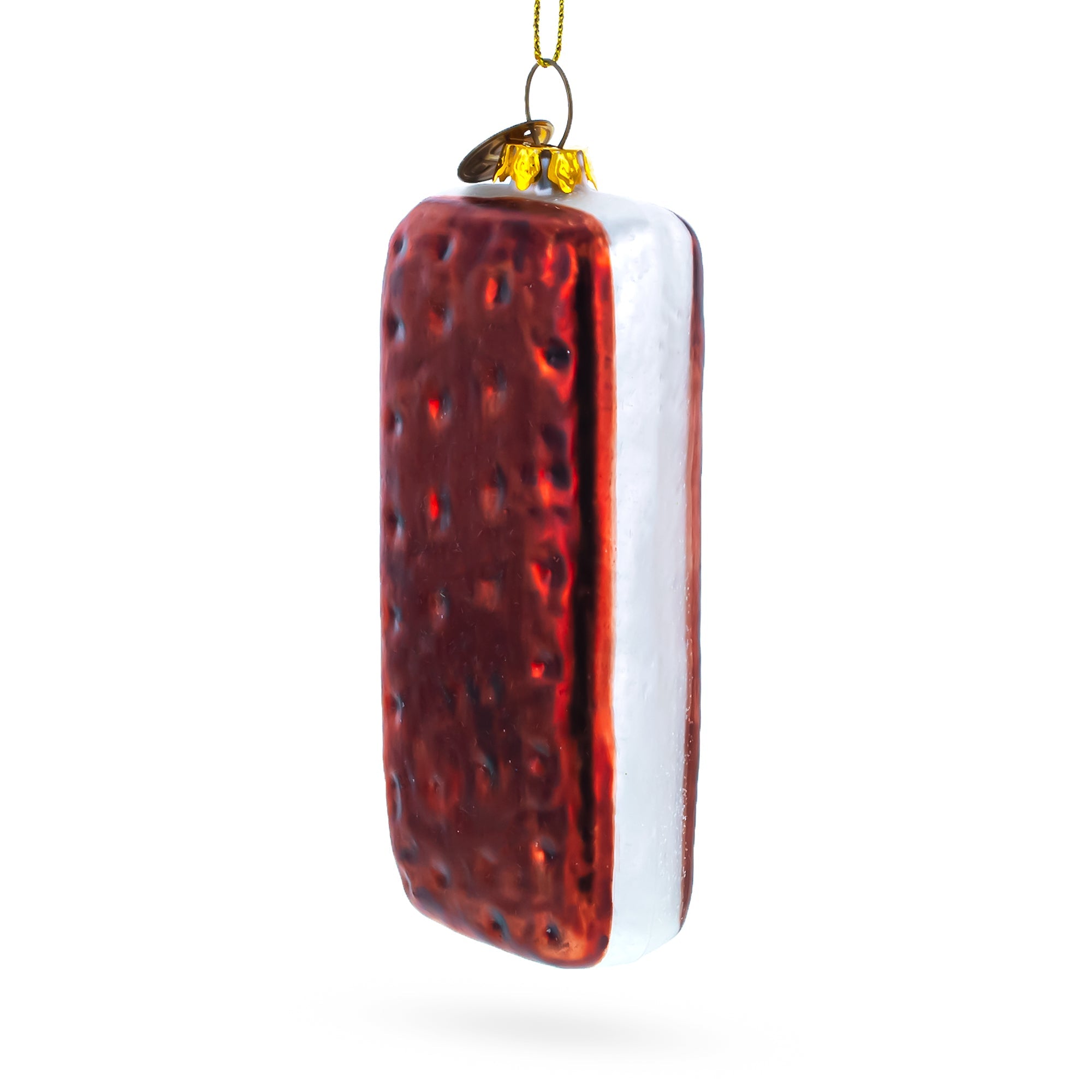 Biscuit Cookie Glass Christmas Ornament
