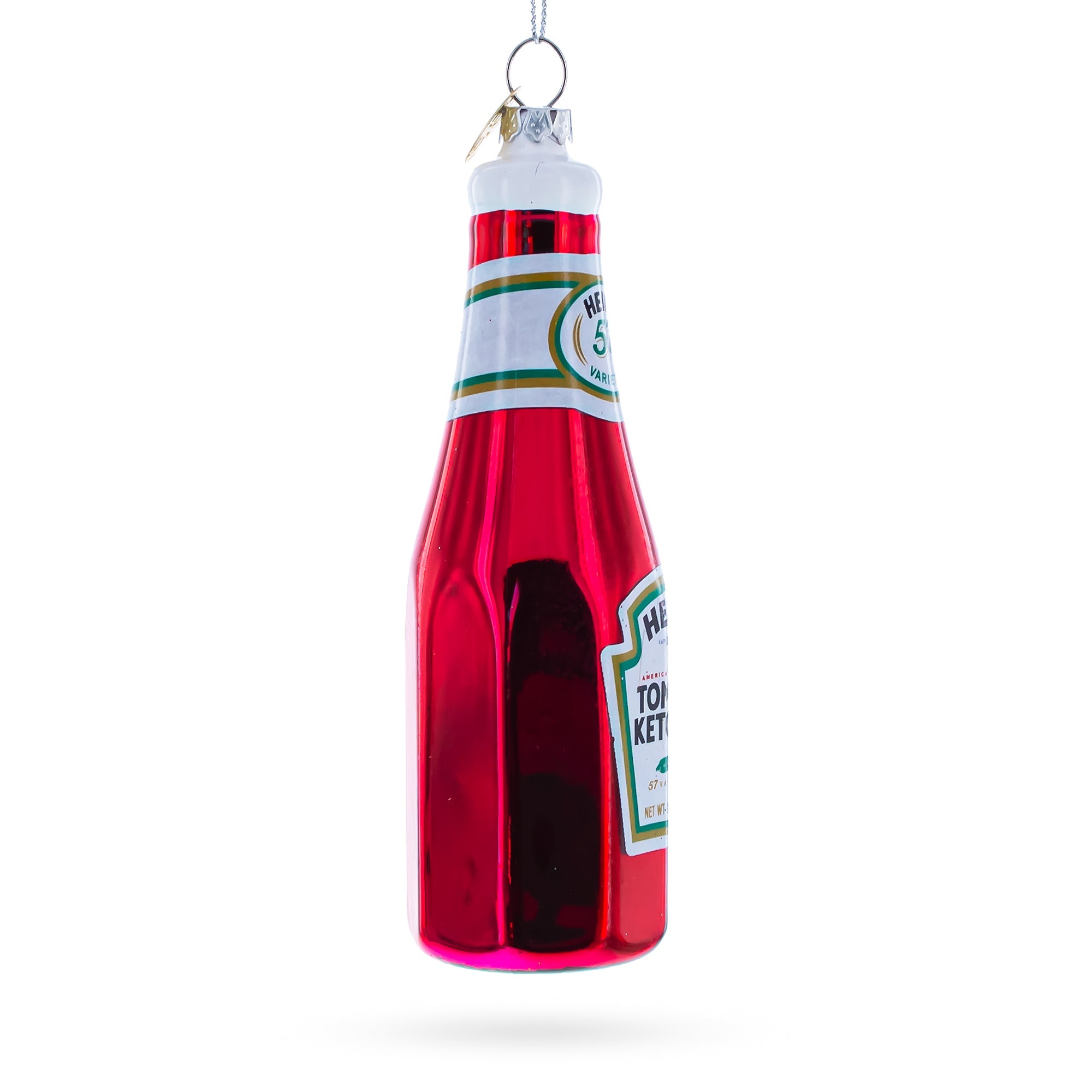Ketchup Bottle Glass Christmas Ornament
