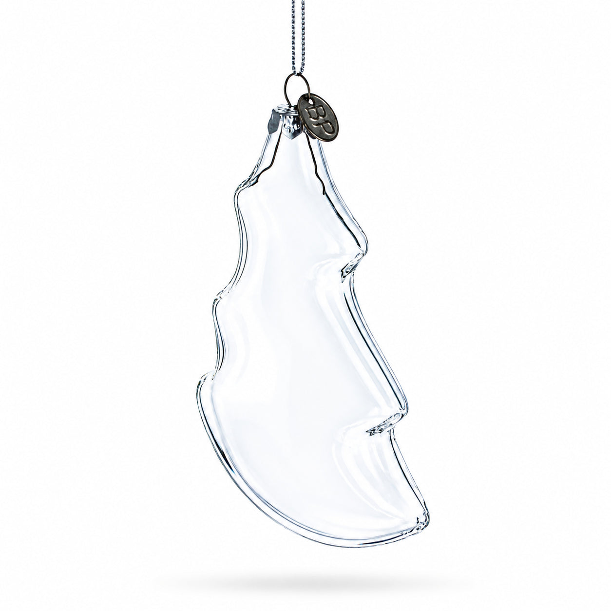 Christmas Tree Clear Glass Christmas Ornament