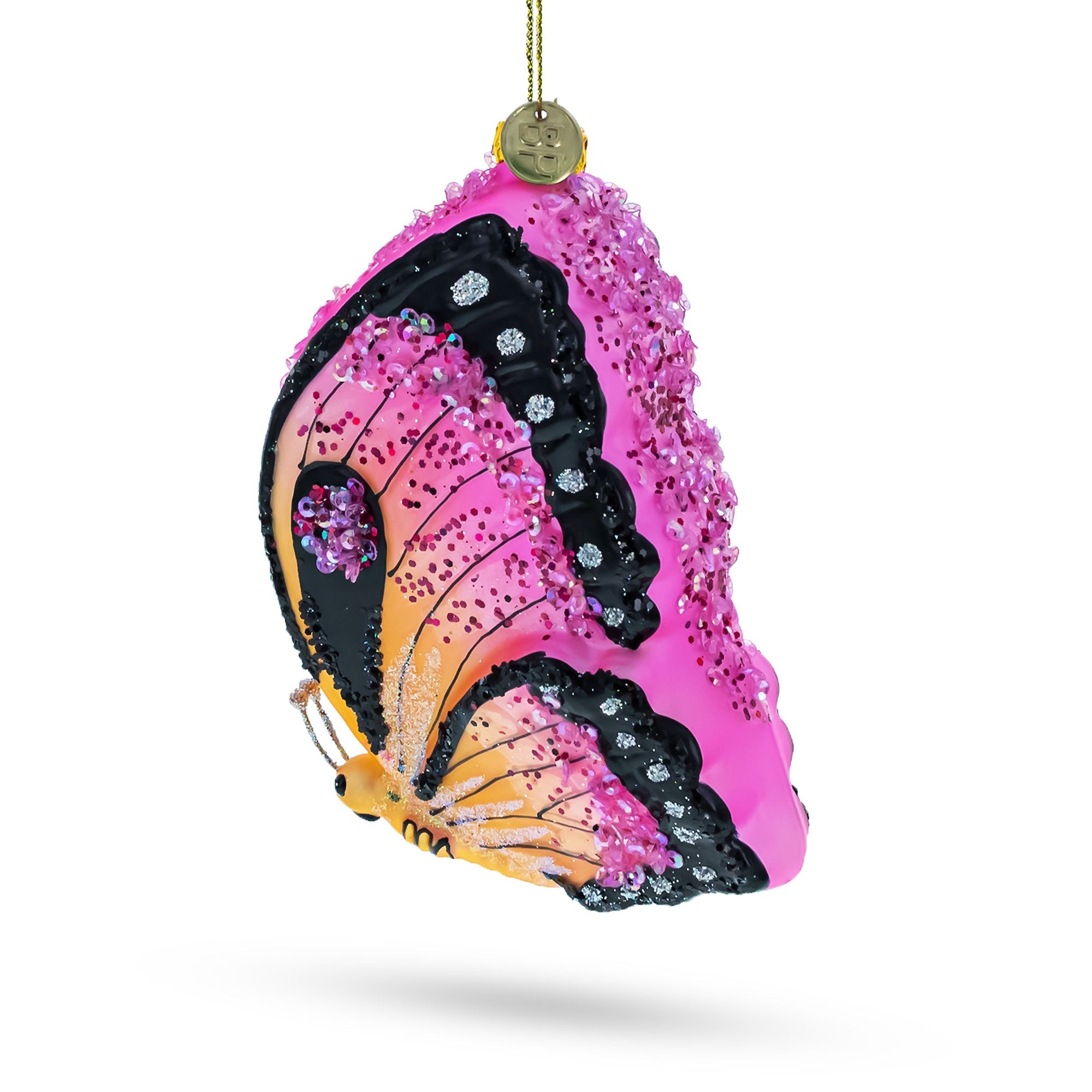 Butterfly Glass Christmas Ornament