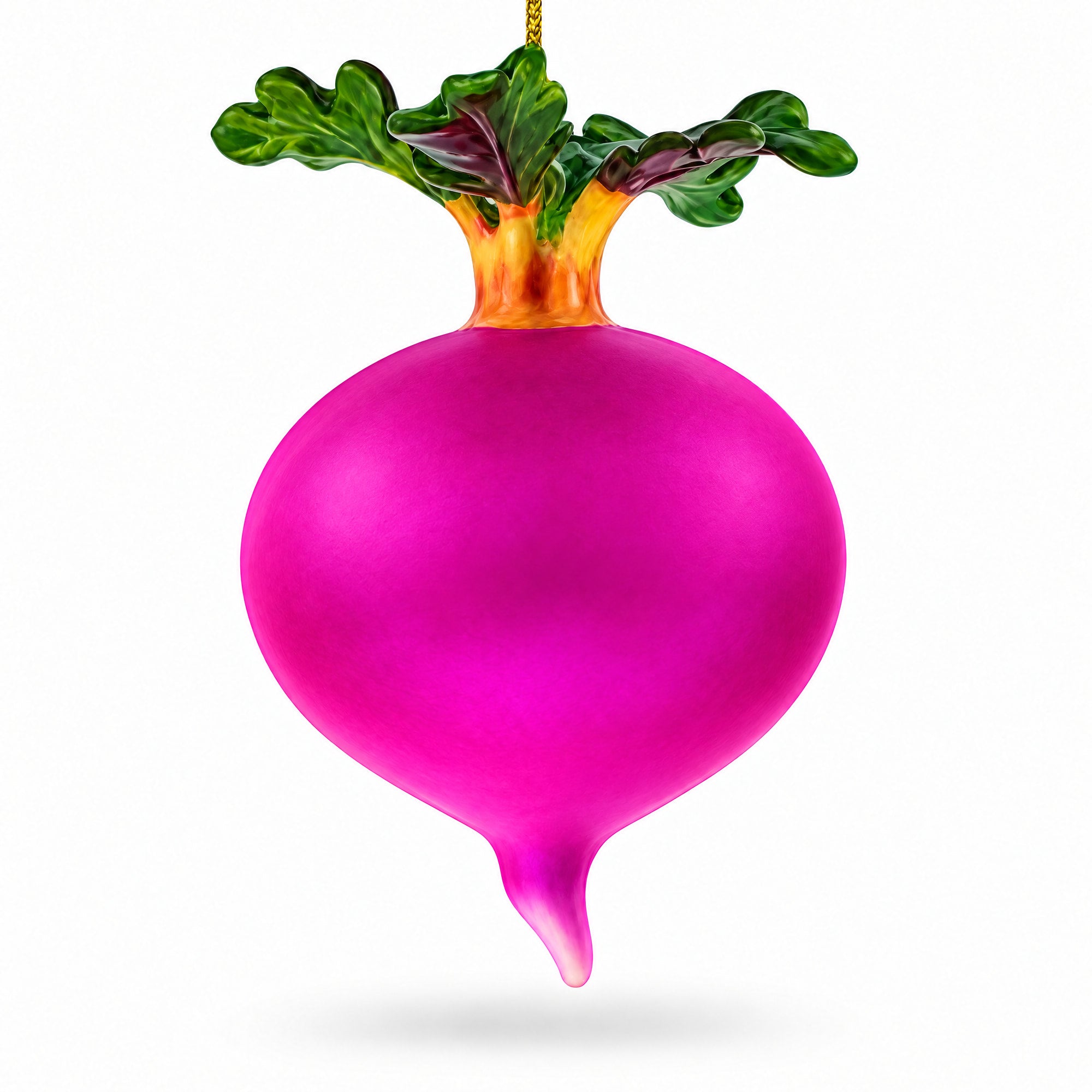 Beetroot Glass Christmas Ornament