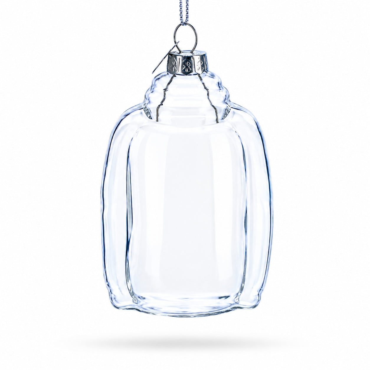 Hoodie Clear Glass Christmas Ornament