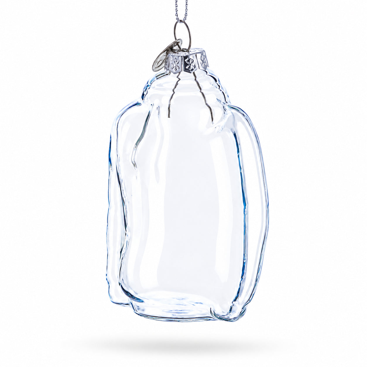 Hoodie Clear Glass Christmas Ornament