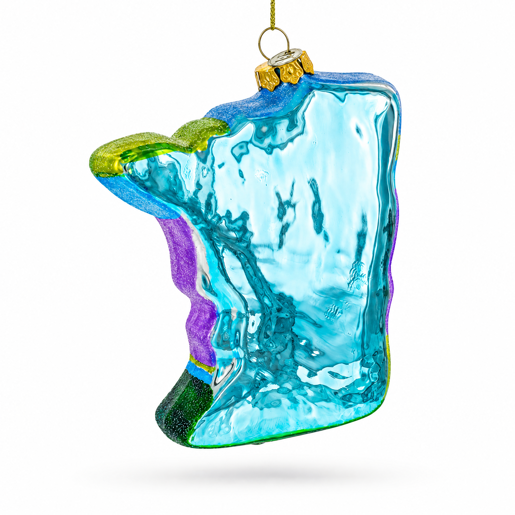 Minnesota Landmarks Glass Christmas Ornament