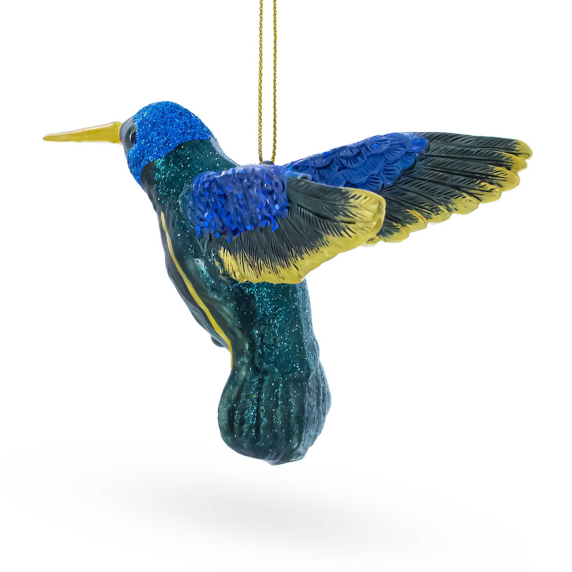 Hummingbird Glass Christmas Ornament