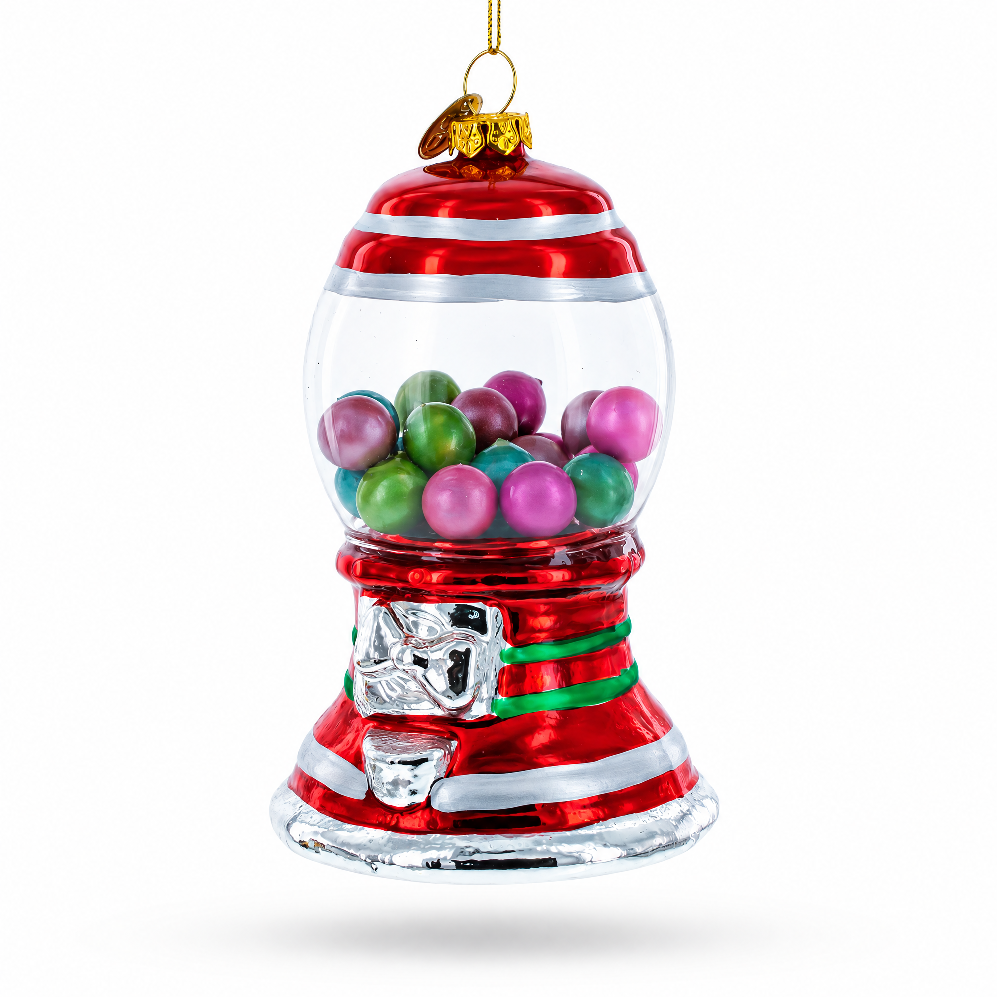 Gumball Machine Glass Christmas Ornament