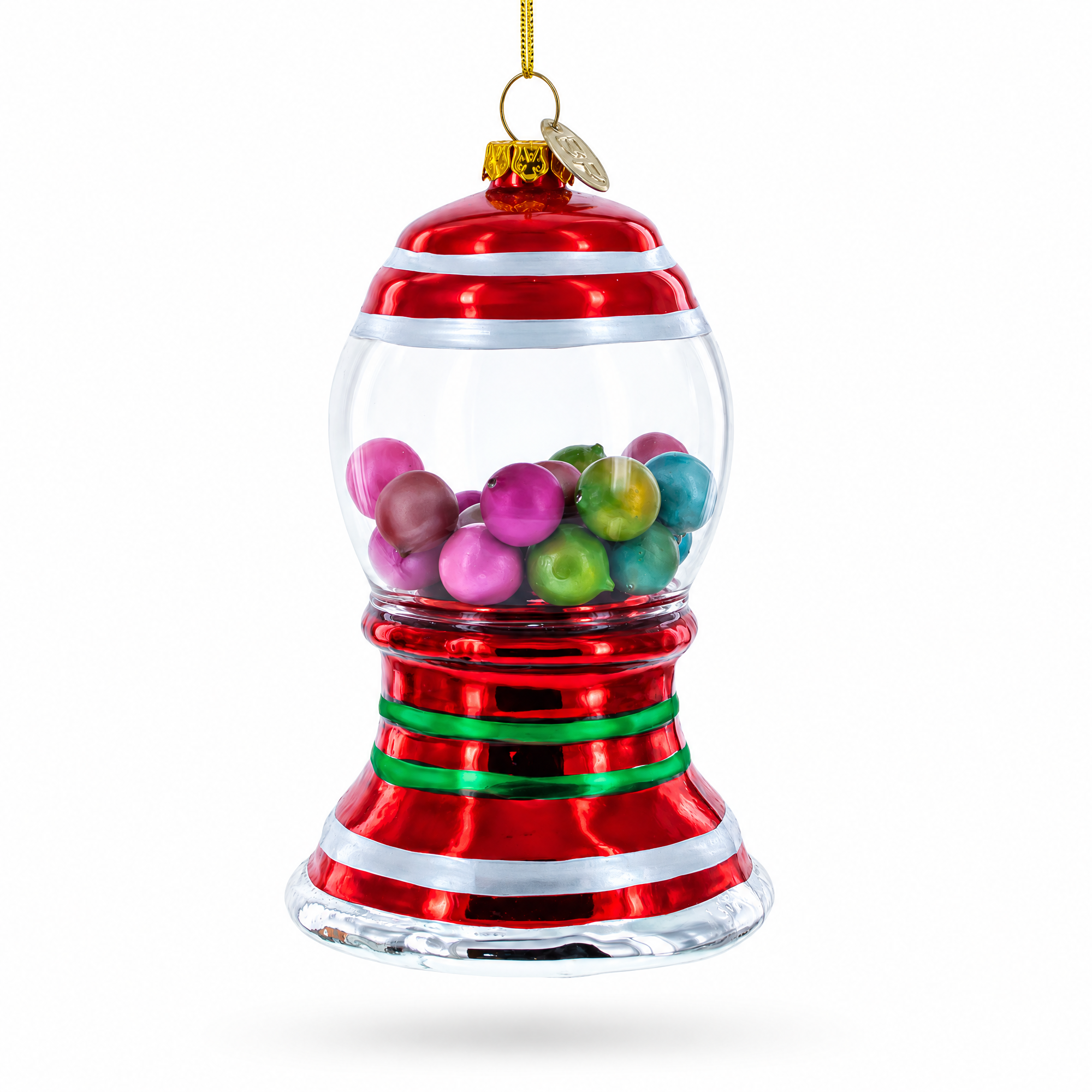 Gumball Machine Glass Christmas Ornament
