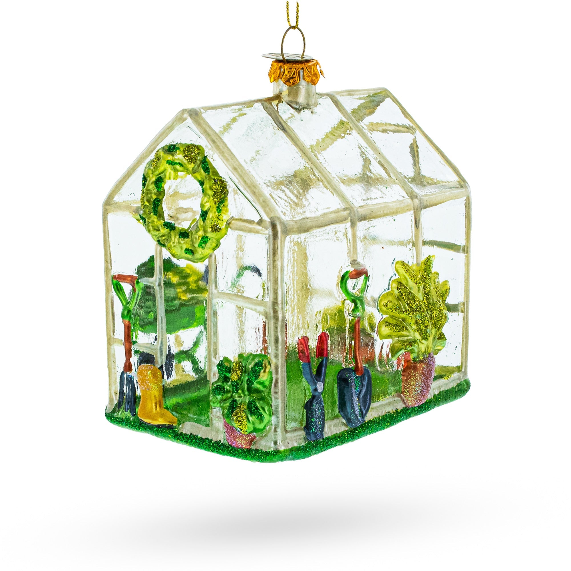 Greenhouse Glass Christmas Ornament