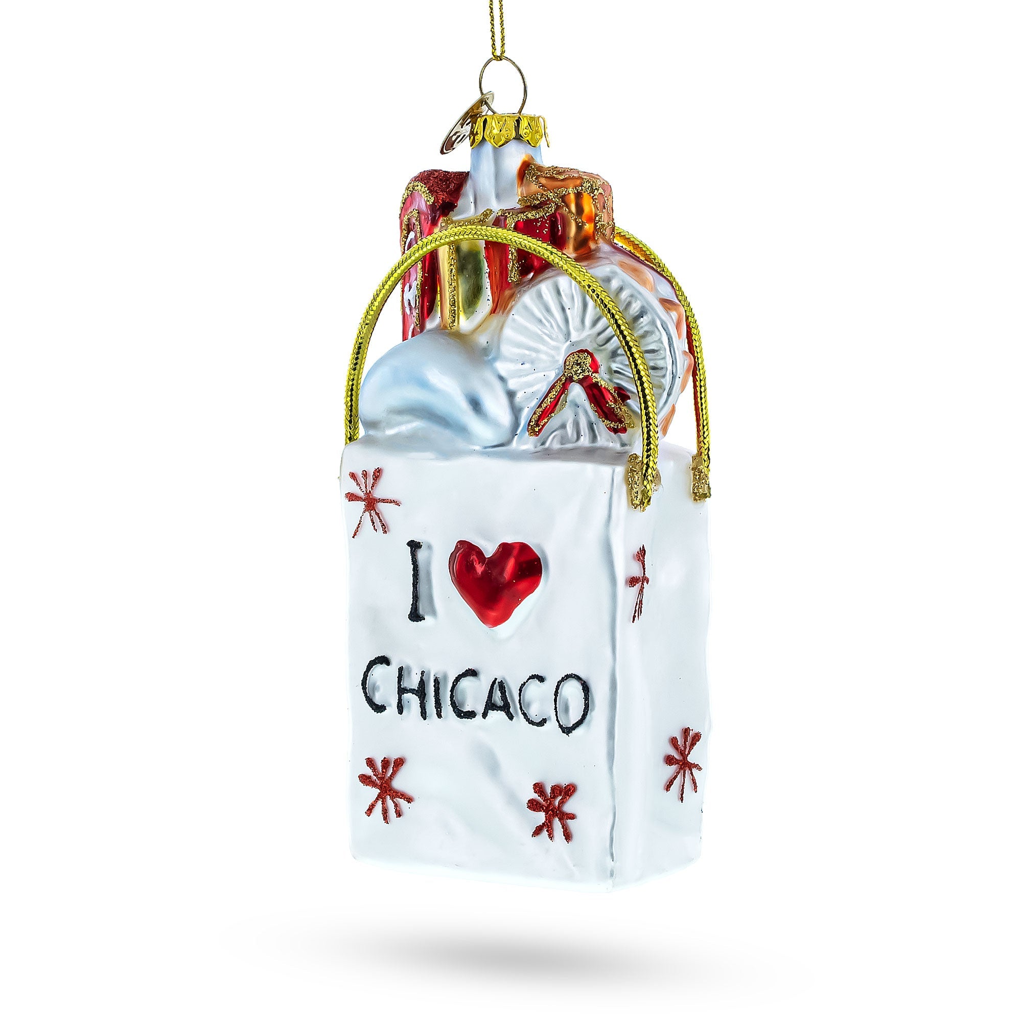Windy City Souvenir Holiday Illinois Travel Gift Christmas Ornament