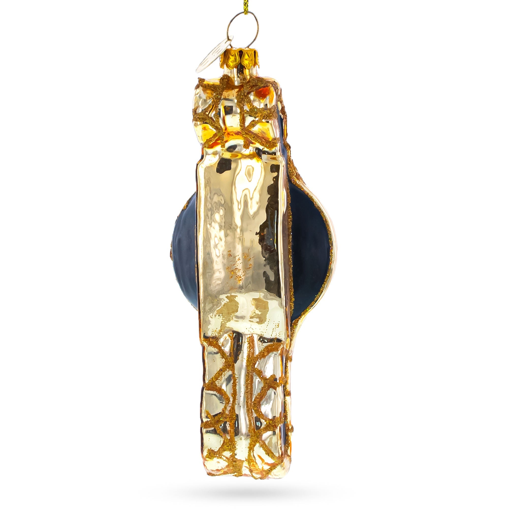 Golden Watch Glass Christmas Ornament
