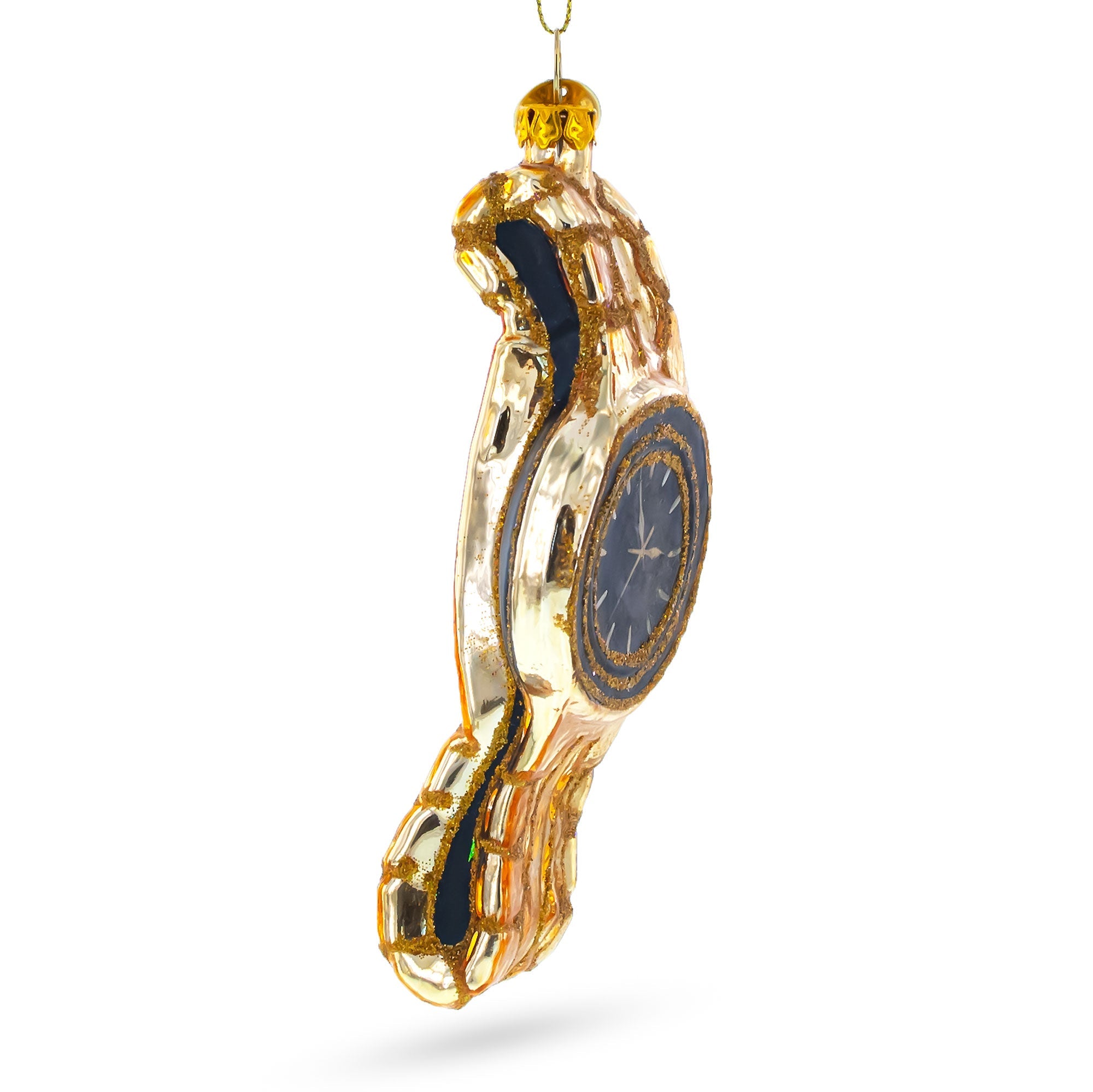Golden Watch Glass Christmas Ornament