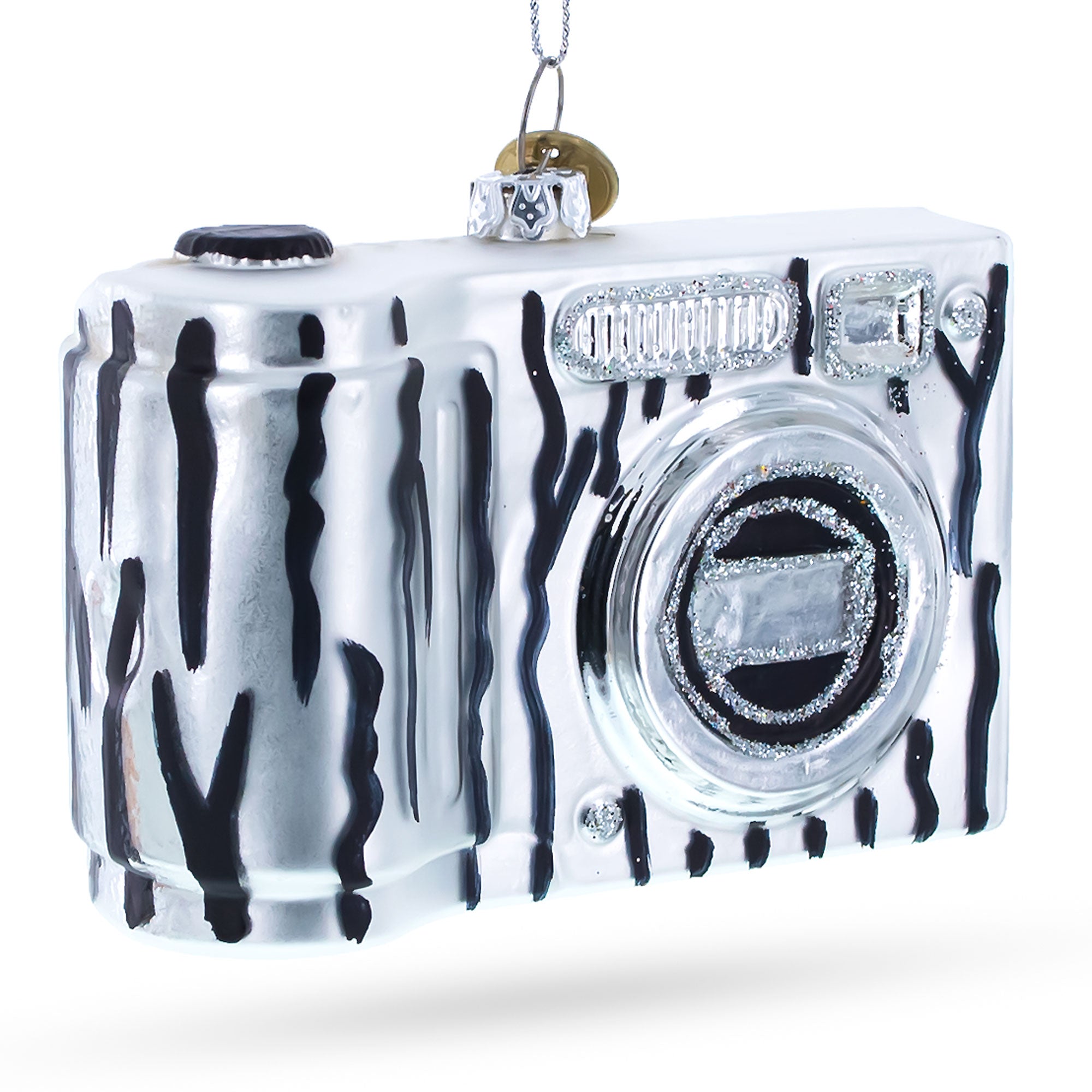 Classic Camera for Photography Enthusiasts Glass Christmas Ornament