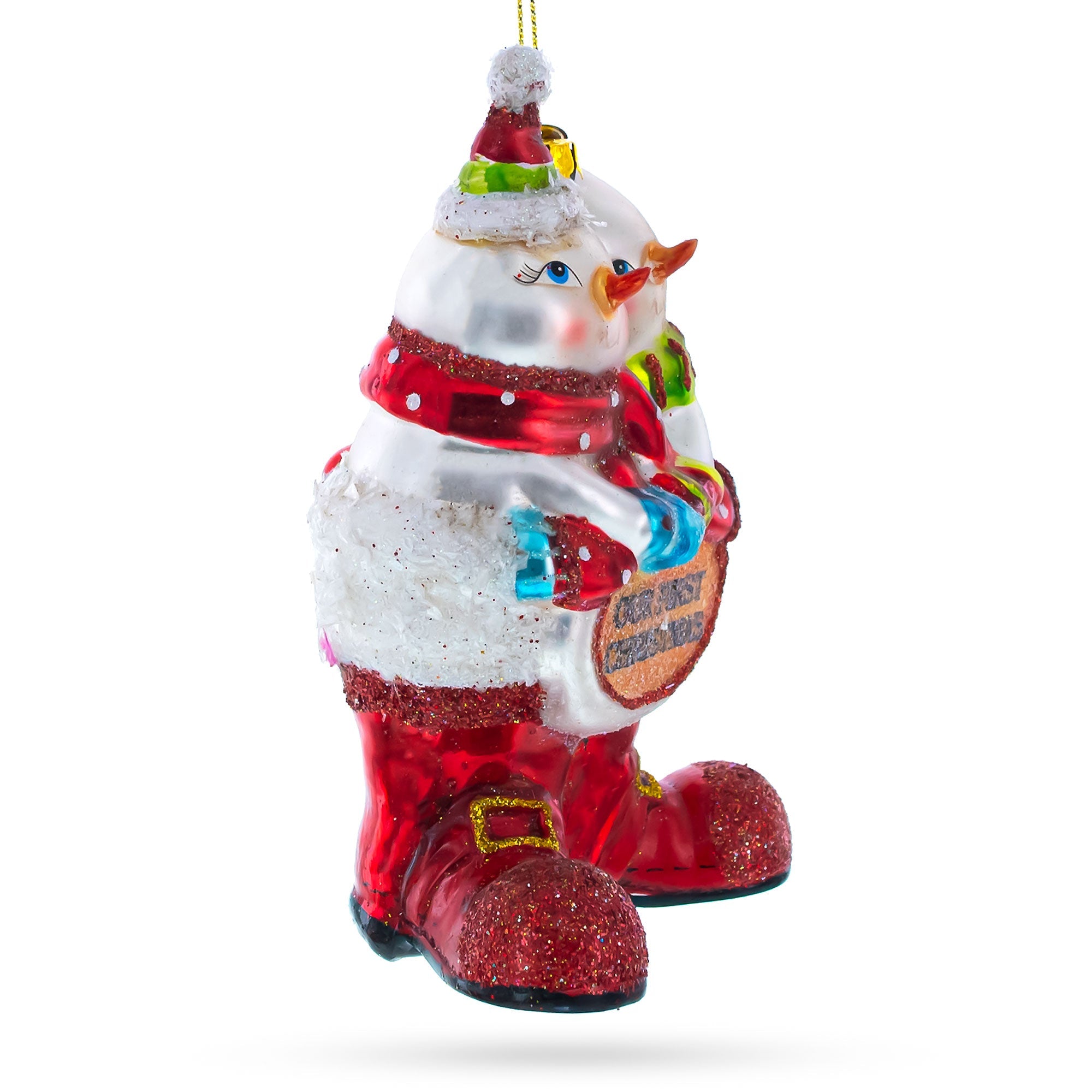 Our First Christmas Glass Christmas Ornament