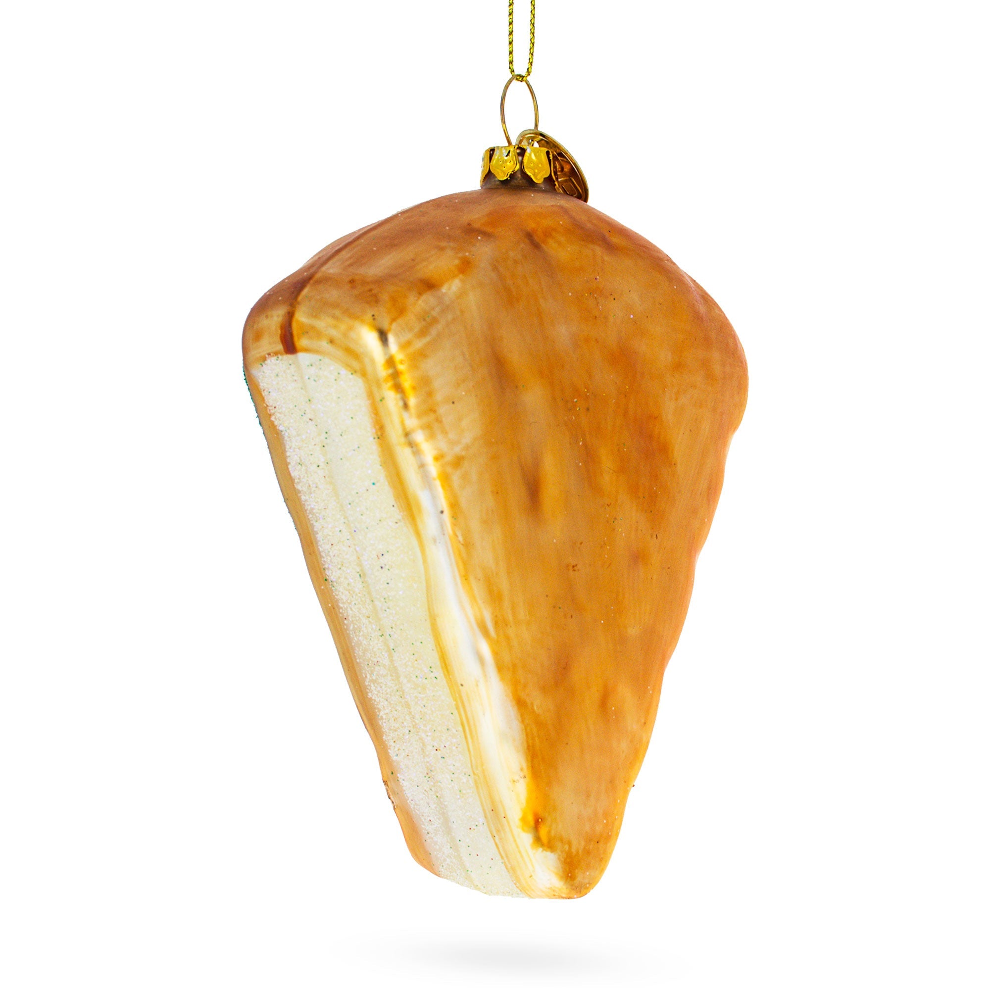 Italian Cheese Glass Christmas Ornament