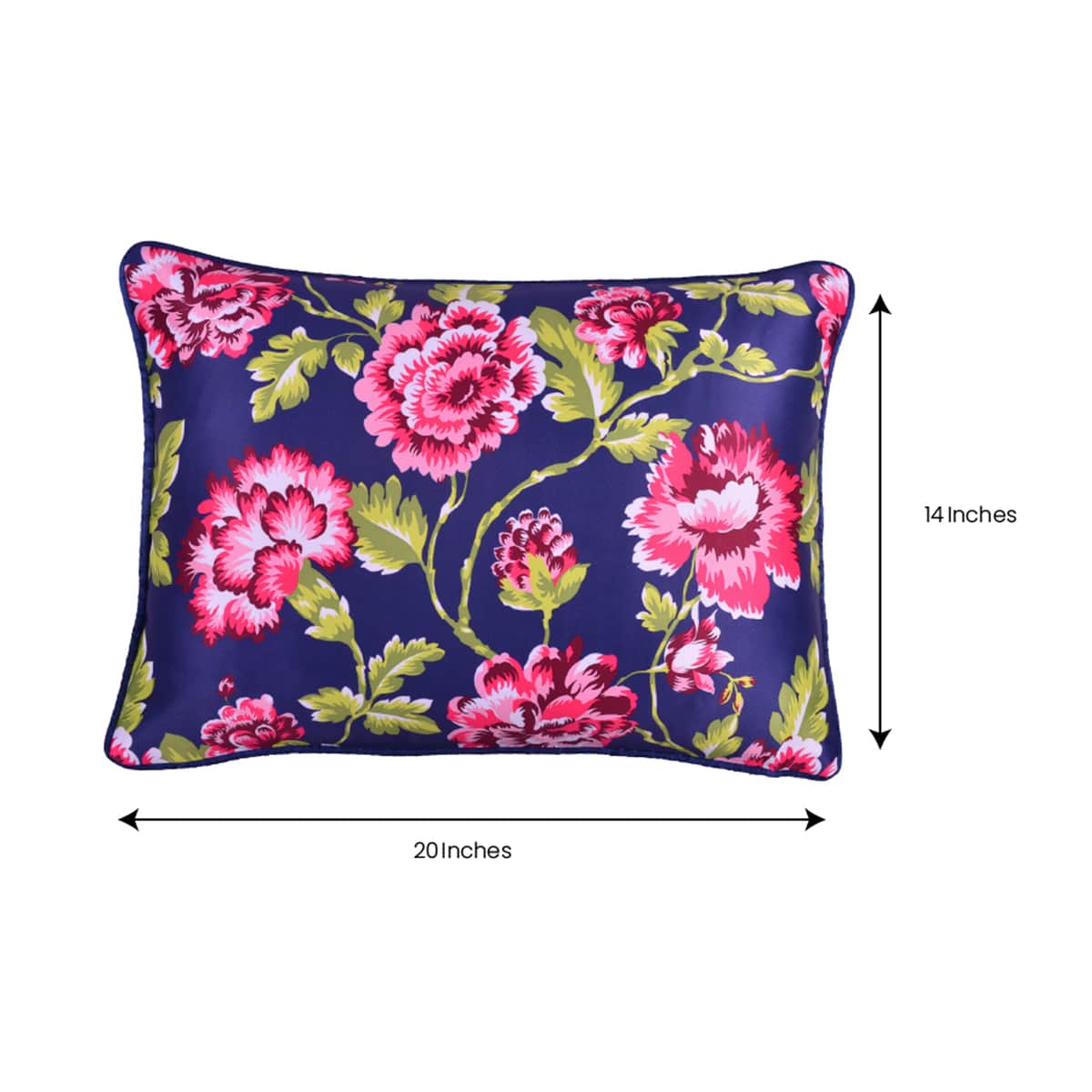Floral Printed Throw Pillow Covers - 14 x 20 Inches