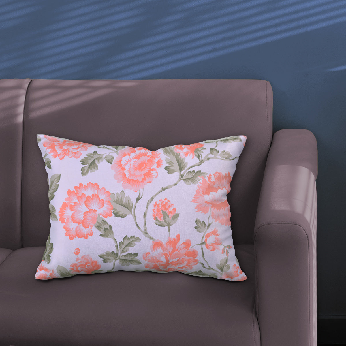 Floral Printed Throw Pillow Covers - 14 x 20 Inches