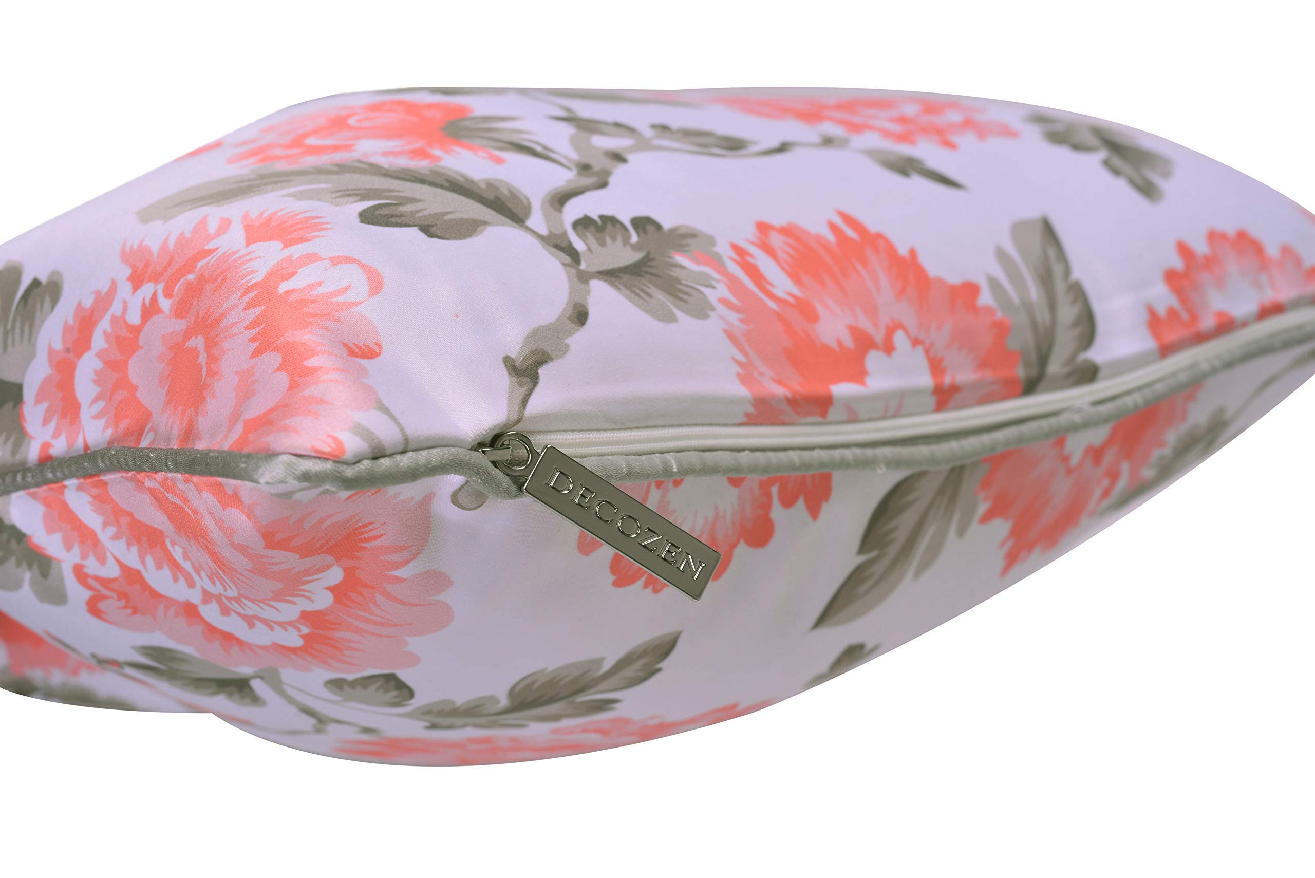 Floral Printed Throw Pillow Covers - 20 x 20 Inches