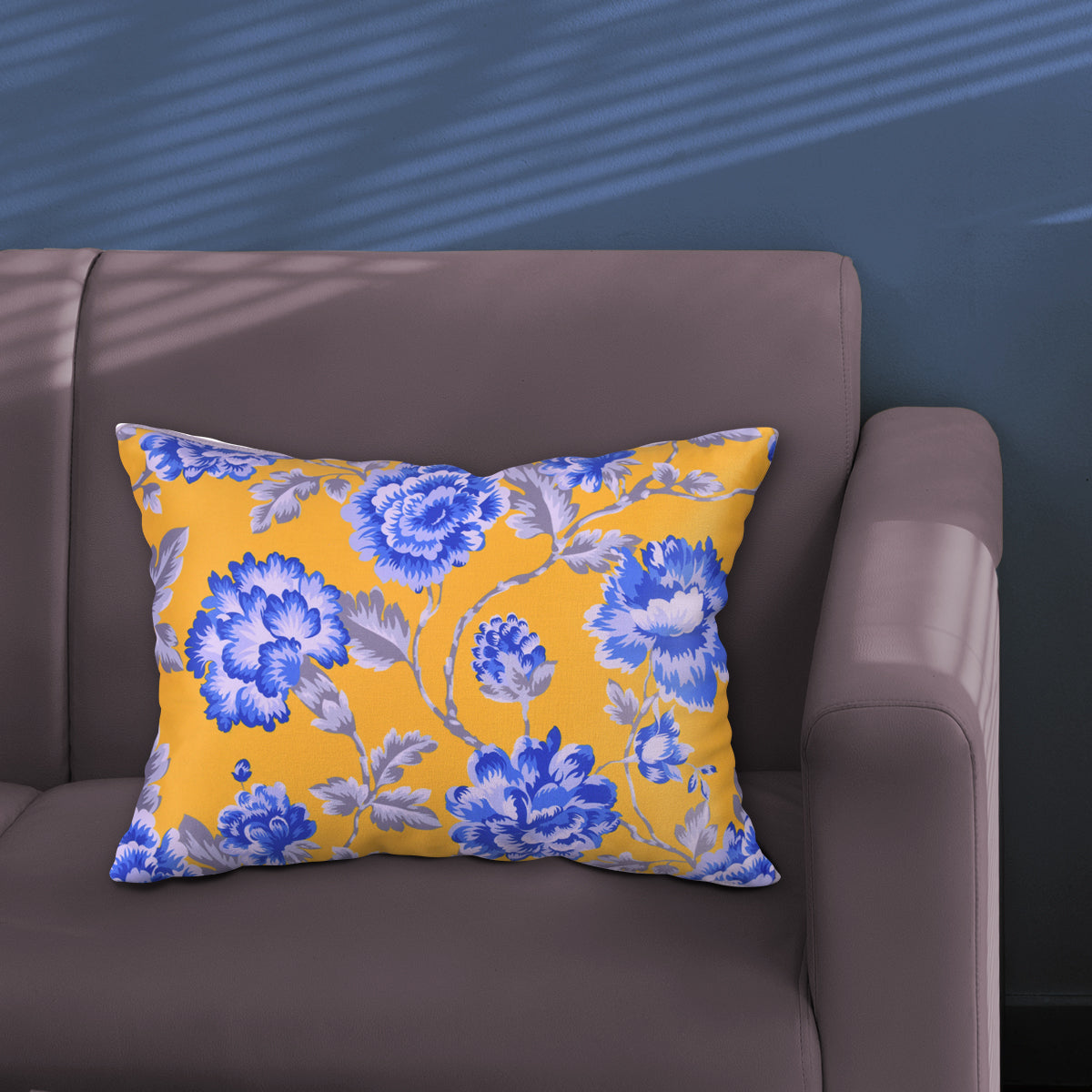 Floral Printed Throw Pillow Covers - 14 x 20 Inches