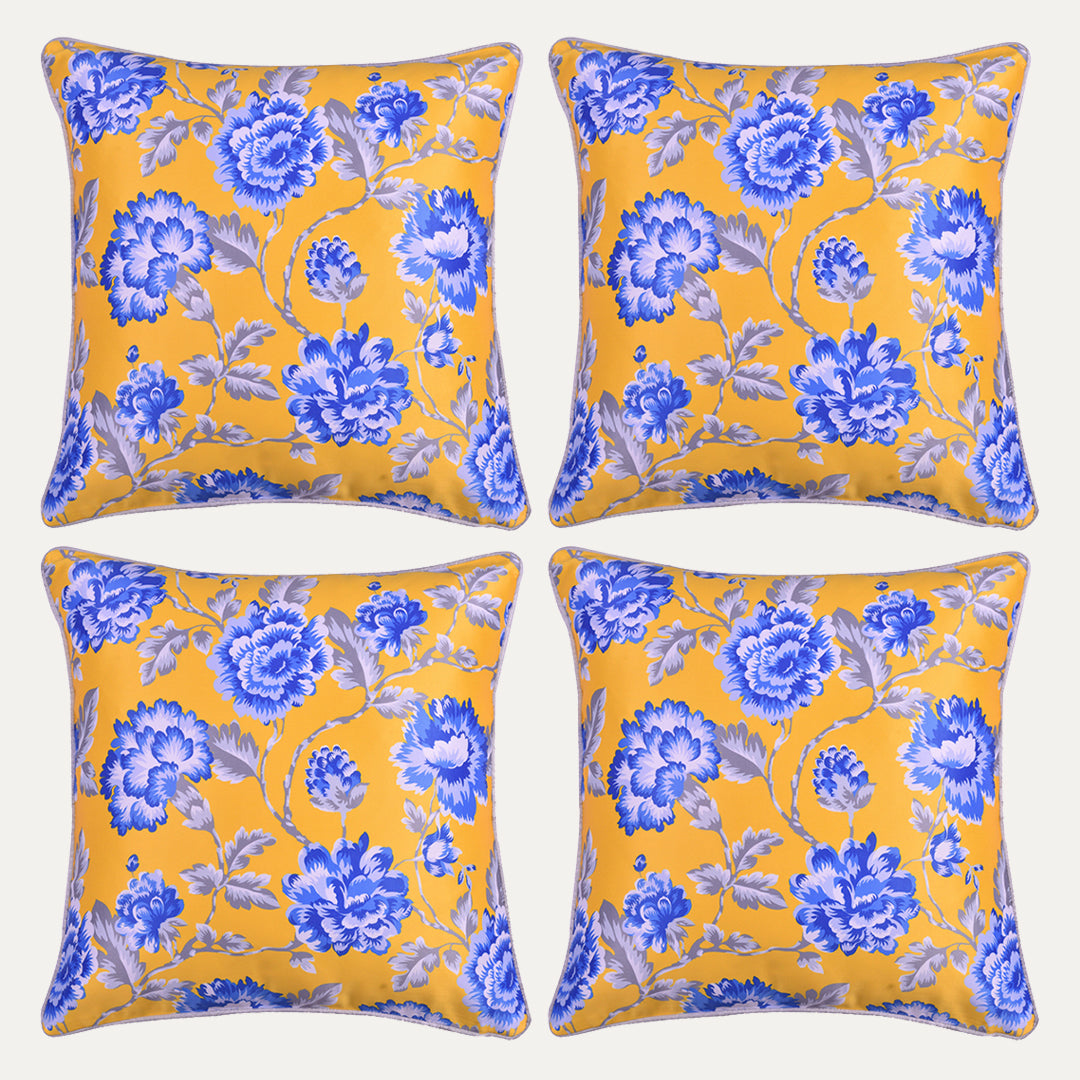 Floral Printed Throw Pillow Covers - 20 x 20 Inches