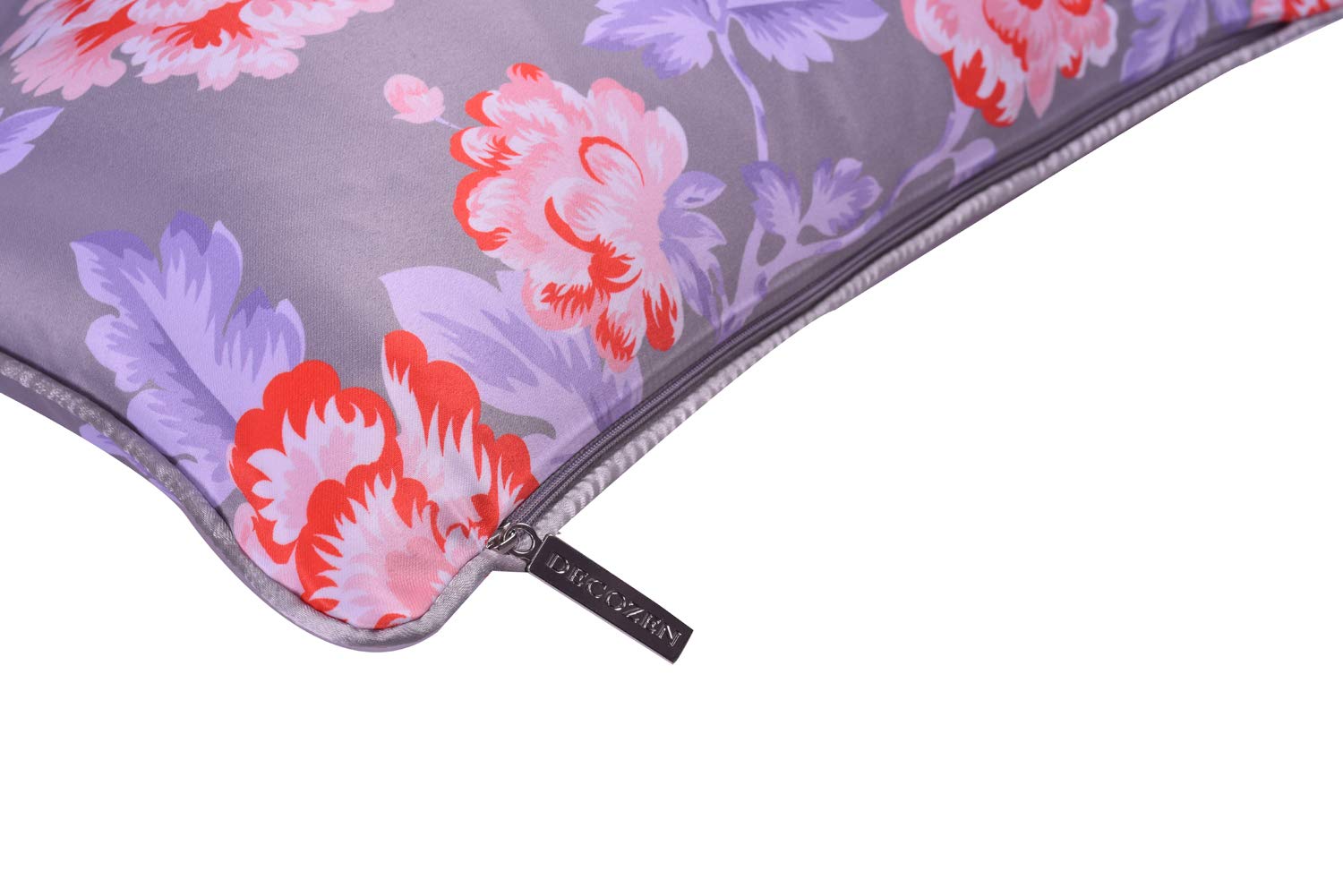 Floral Printed Throw Pillow Covers - 14 x 20 Inches