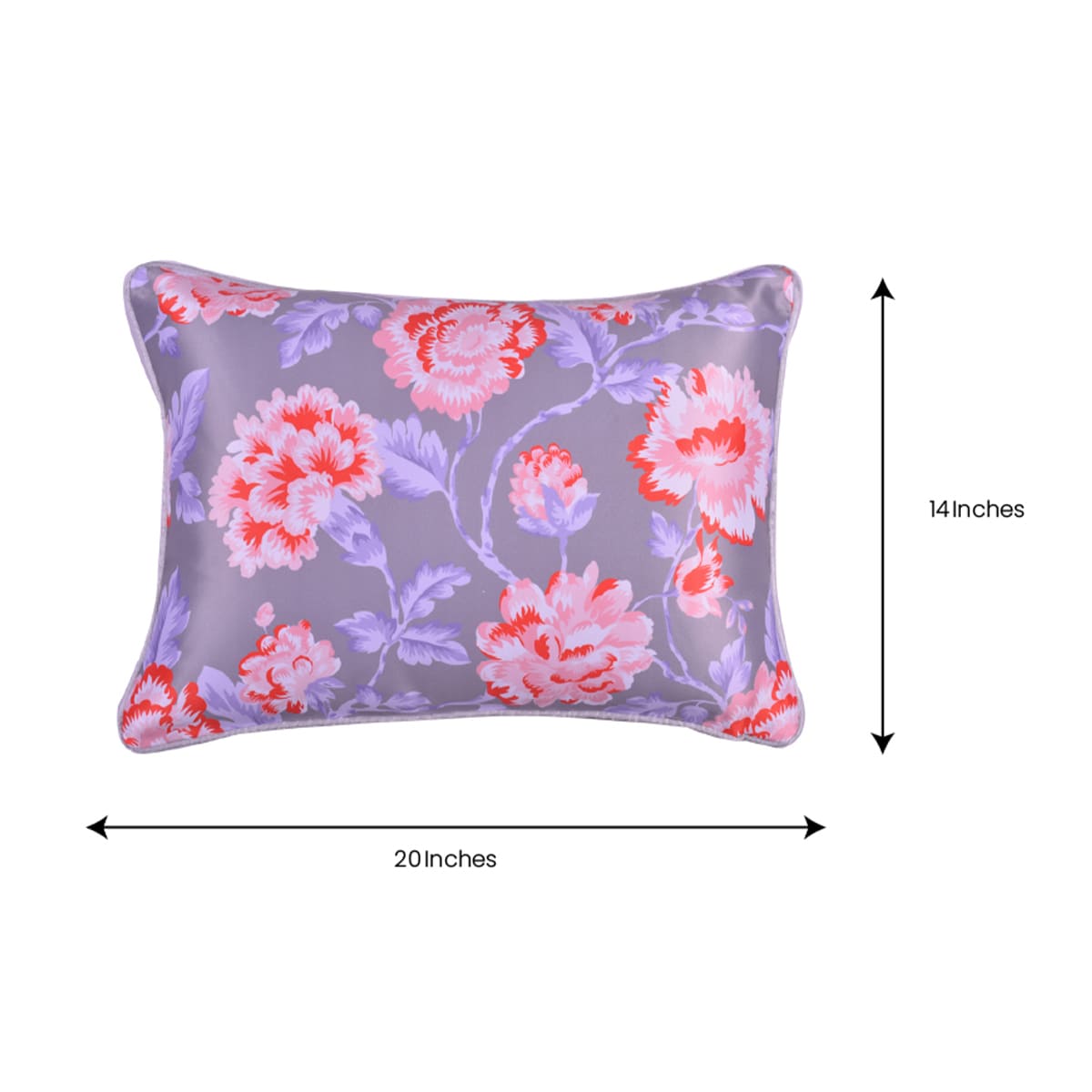 Floral Printed Throw Pillow Covers - 14 x 20 Inches