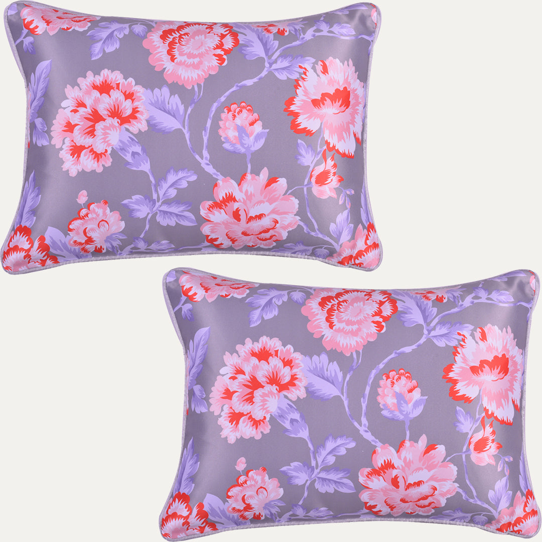 Floral Printed Throw Pillow Covers - 14 x 20 Inches
