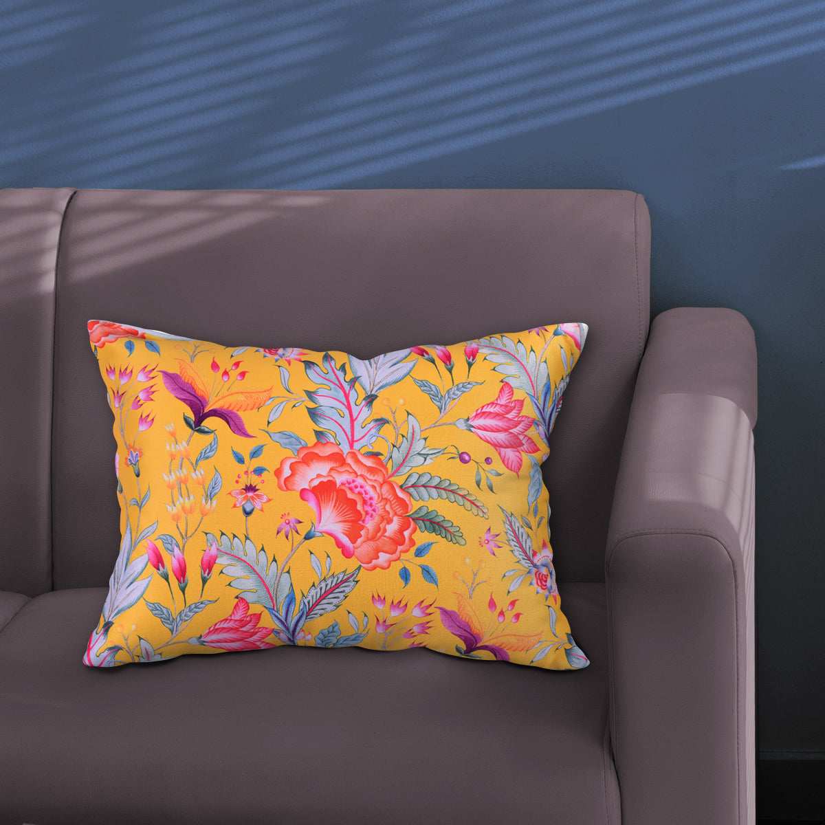 Floral Printed Throw Pillow Covers - 14 x 20 Inches