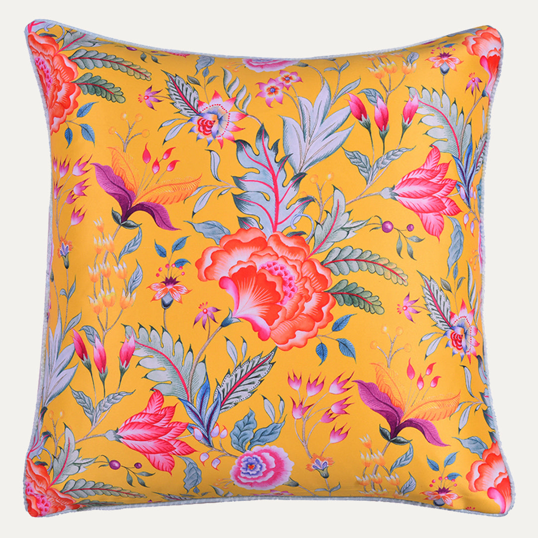 Floral Printed Throw Pillow Covers - 20 x 20 Inches