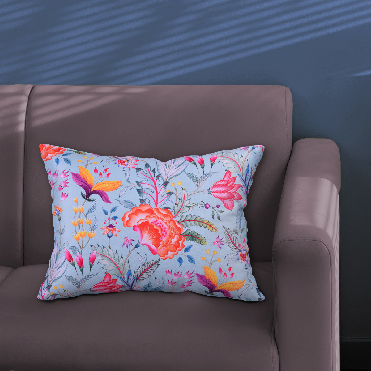 Floral Printed Throw Pillow Covers - 14 x 20 Inches