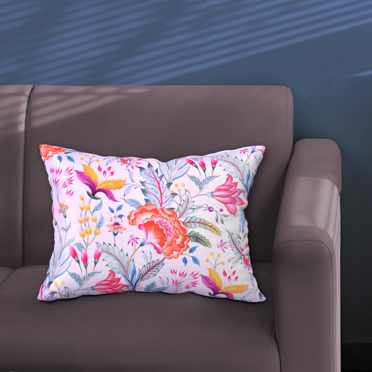 Floral Printed Throw Pillow Covers - 14 x 20 Inches