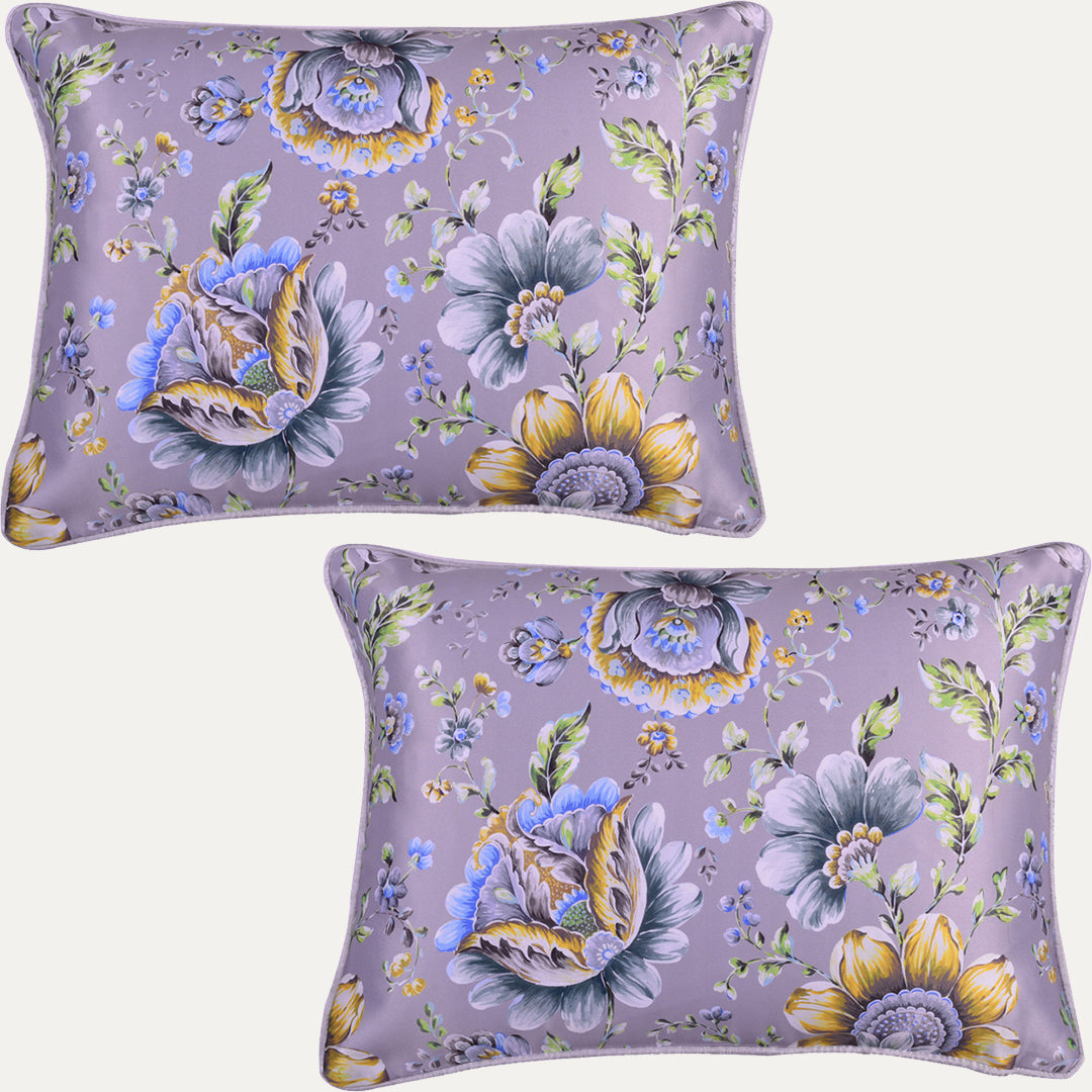 Floral Printed Throw Pillow Covers - 14 x 20 Inches