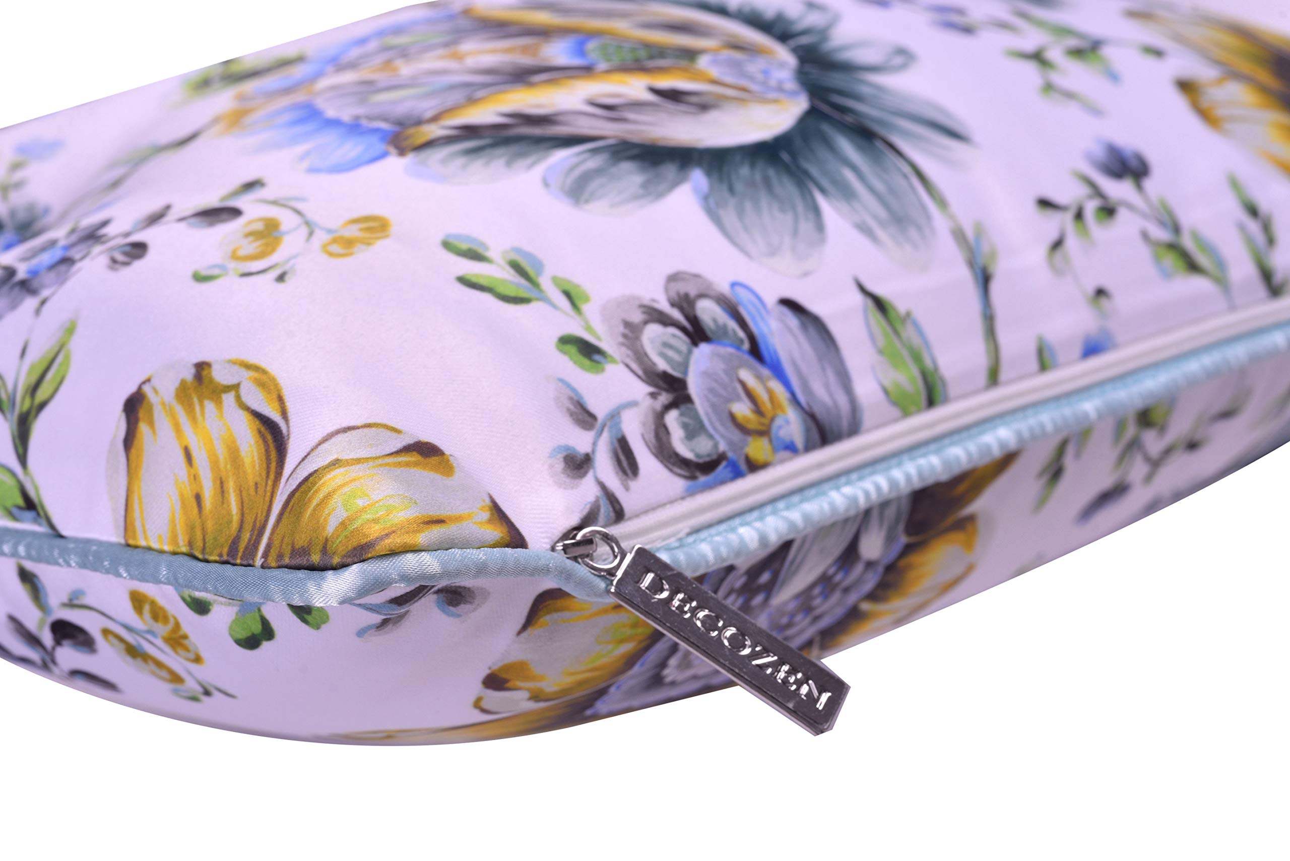 Floral Printed Throw Pillow Covers - 14 x 20 Inches