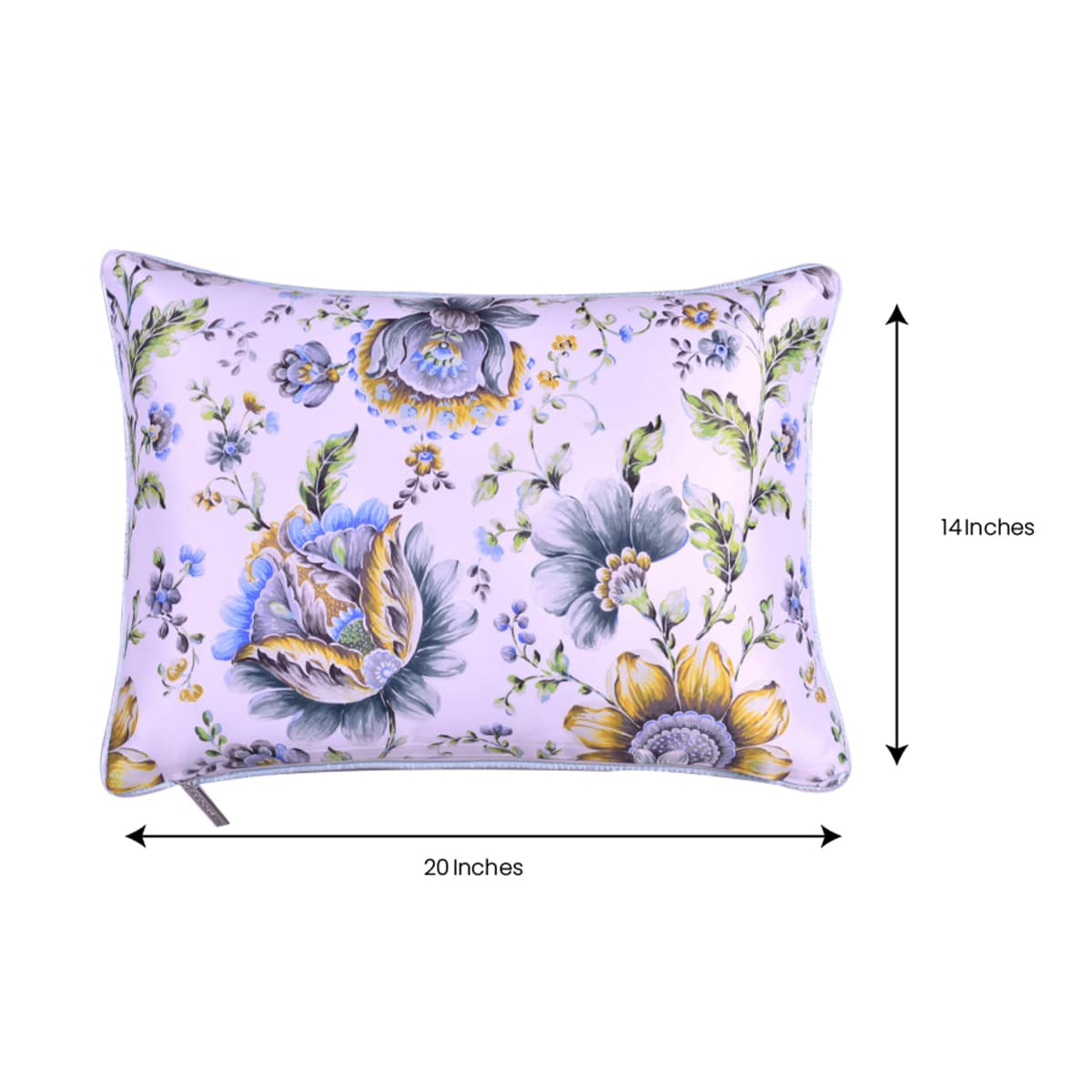 Floral Printed Throw Pillow Covers - 14 x 20 Inches