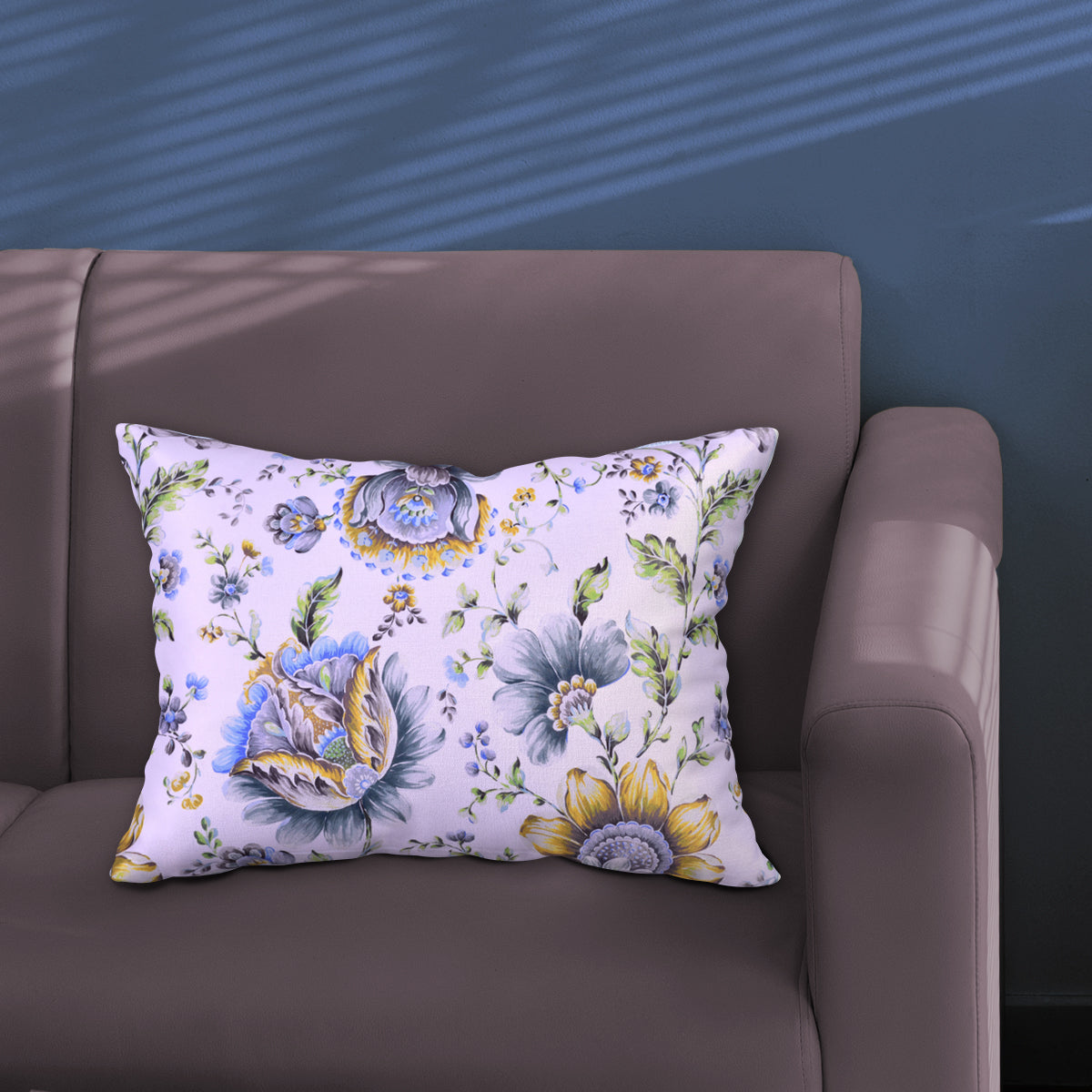 Floral Printed Throw Pillow Covers - 14 x 20 Inches