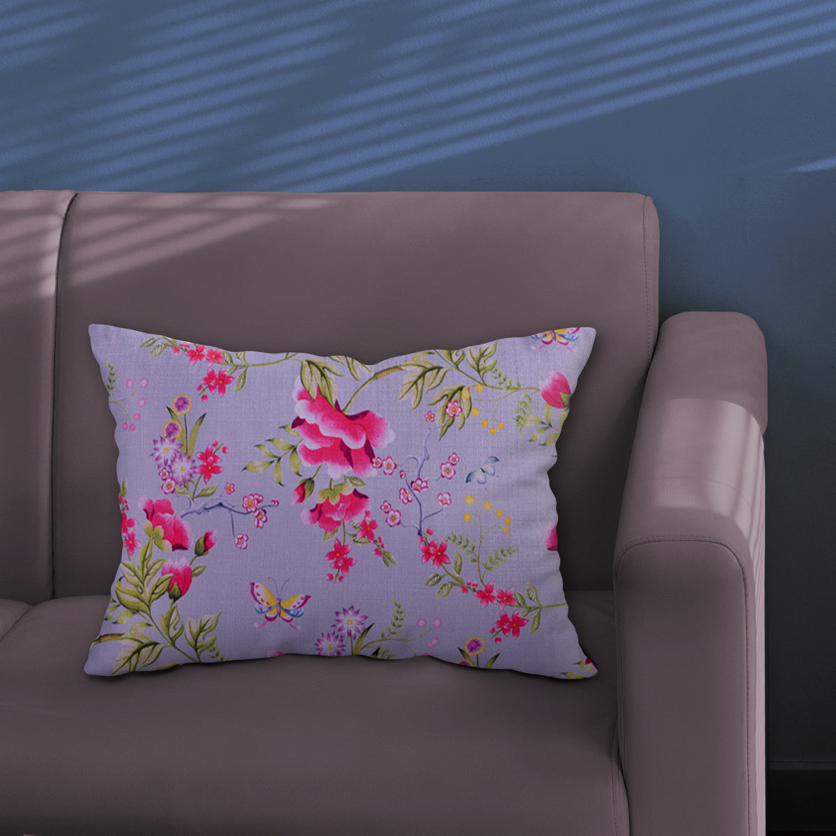 Floral Printed Throw Pillow Covers - 14 x 20 Inches