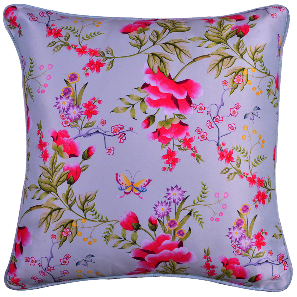 Floral Printed Throw Pillow Covers - 20 x 20 Inches