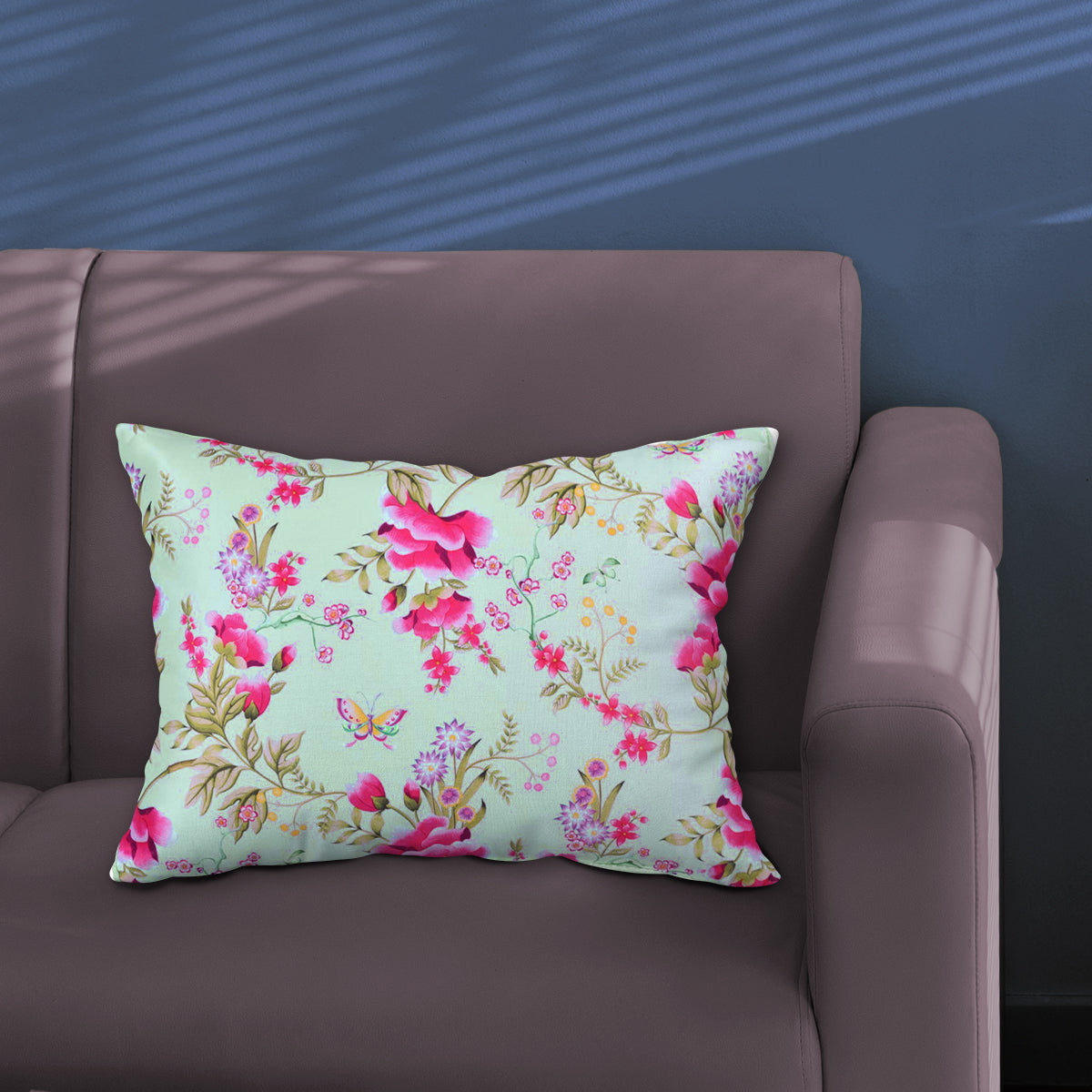 Floral Printed Throw Pillow Covers - 14 x 20 Inches