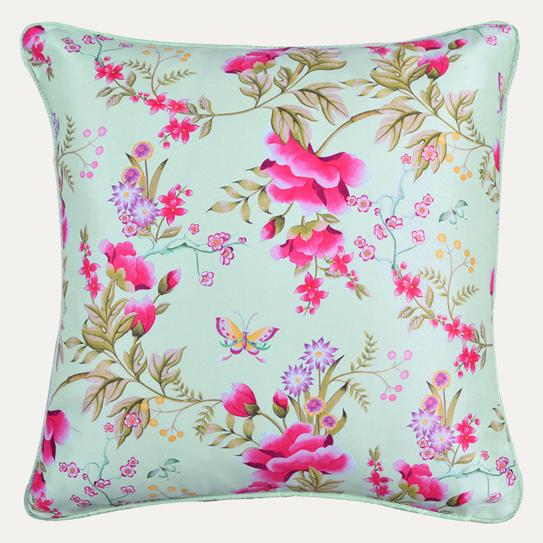 Floral Printed Throw Pillow Covers - 20 x 20 Inches