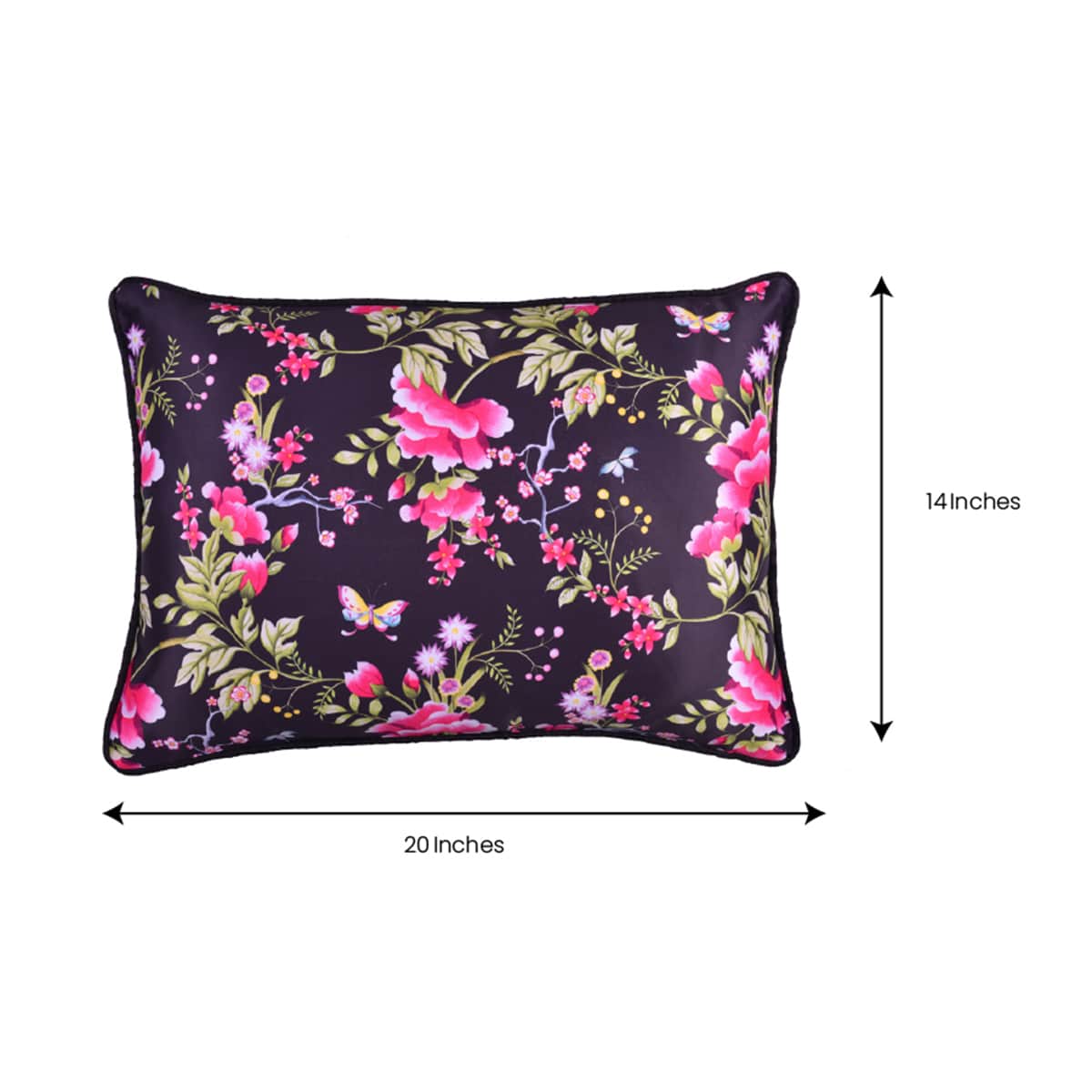 Floral Printed Throw Pillow Covers - 14 x 20 Inches