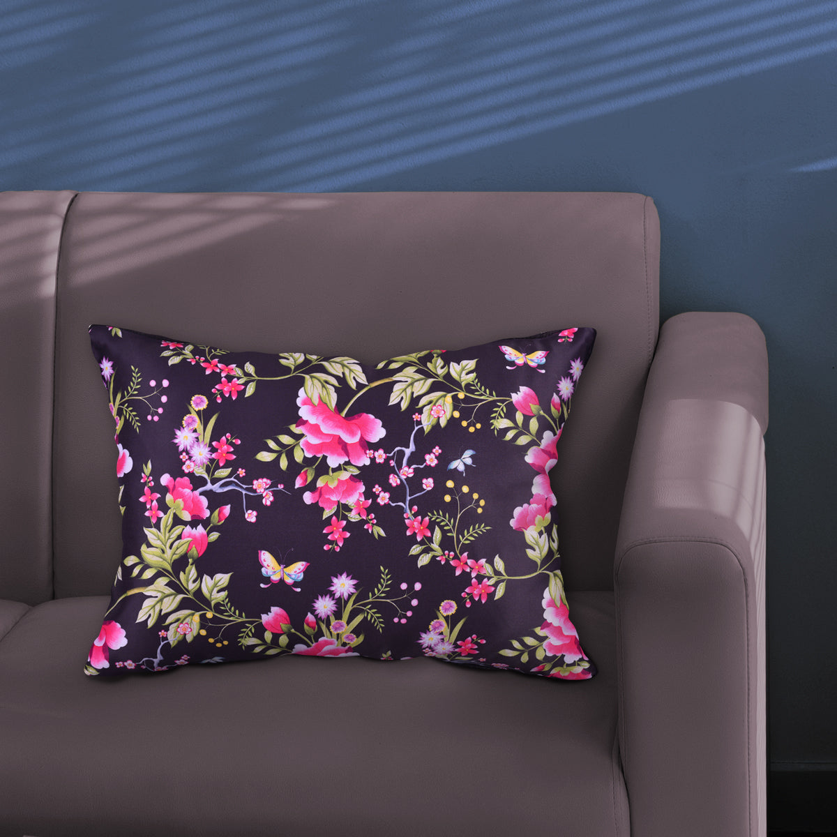 Floral Printed Throw Pillow Covers - 14 x 20 Inches