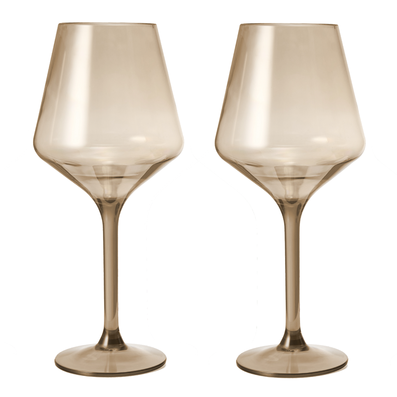 Saint Tropez Acrylic Stemmed Wine Glassware, Set of 2
