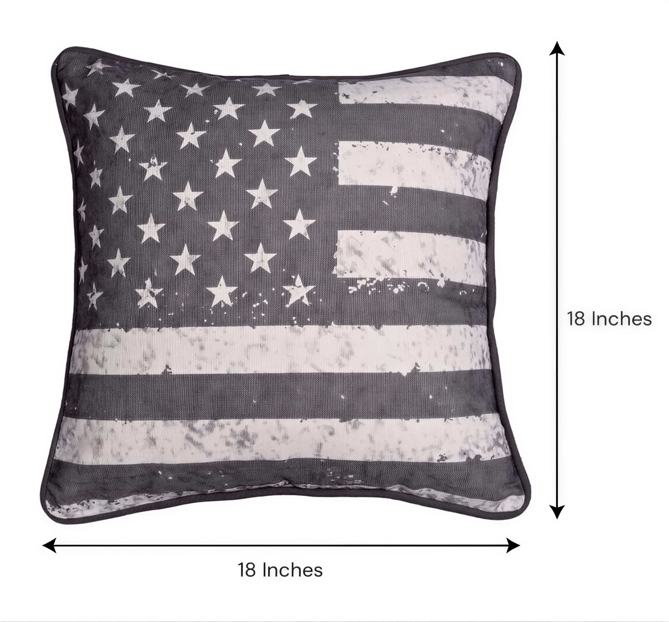 Patriotic Throw Pillow | USA Pillow Cover 18x18 with Zipper Closure Cushion