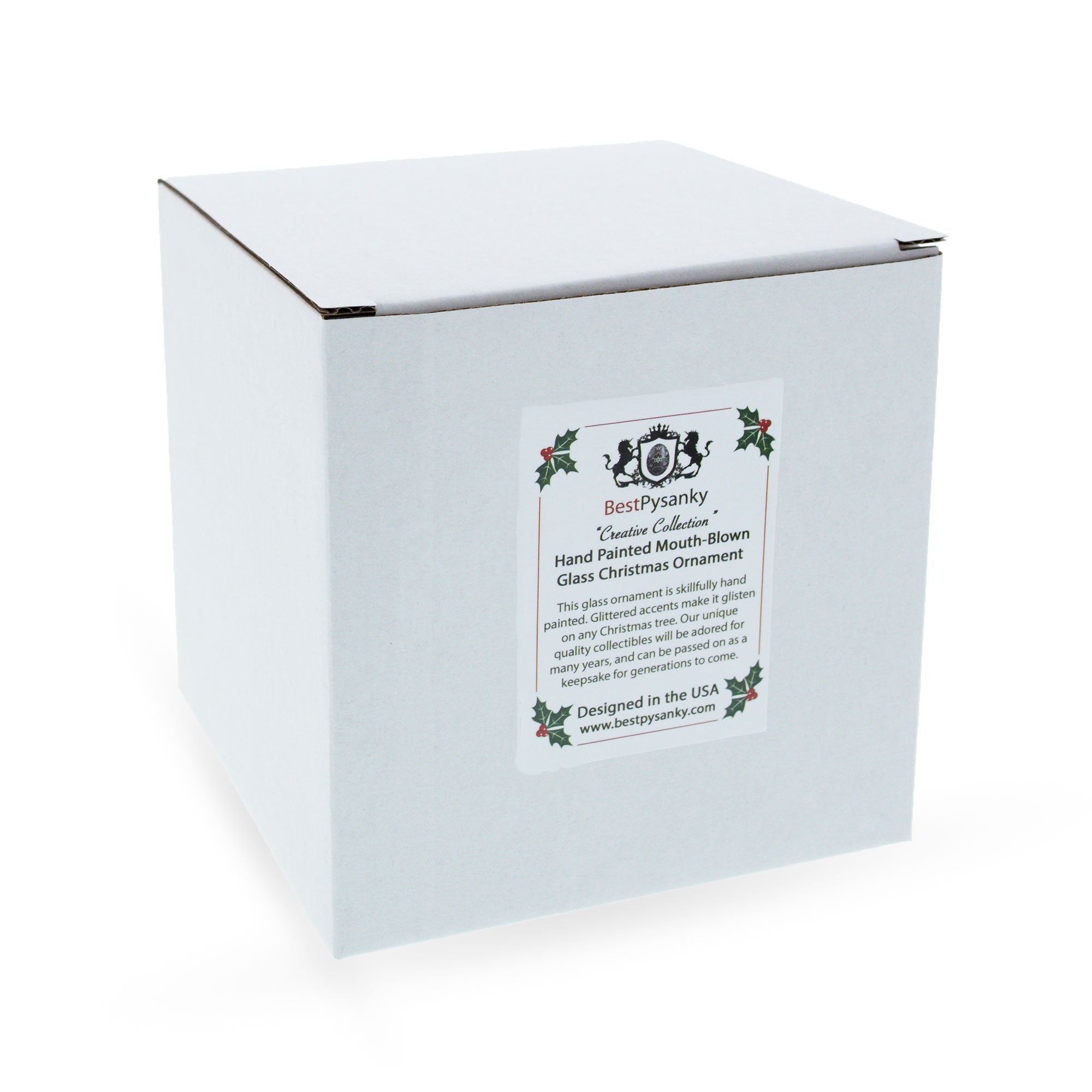 Regal Egg King Glass Christmas Ornament