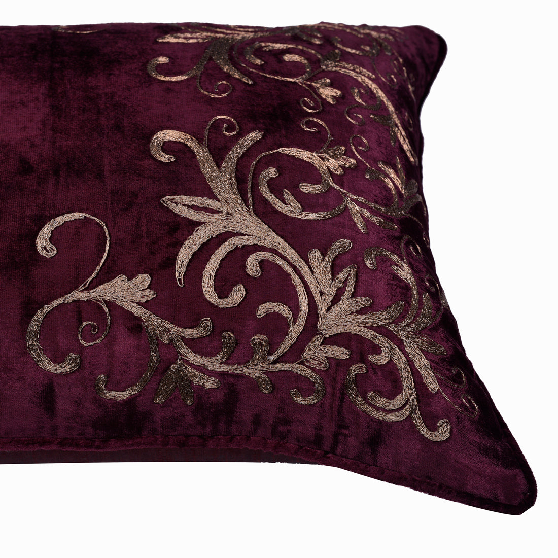 Maroon Throw Pillow Covers - 14 x 20 inches