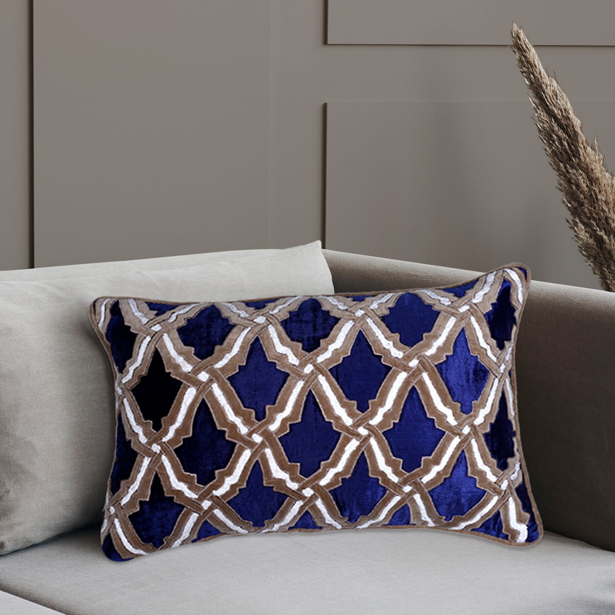 Navy Blue Throw Pillow Covers - 14 x 20 inches