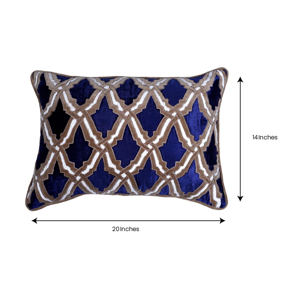 Navy Blue Throw Pillow Covers - 14 x 20 inches